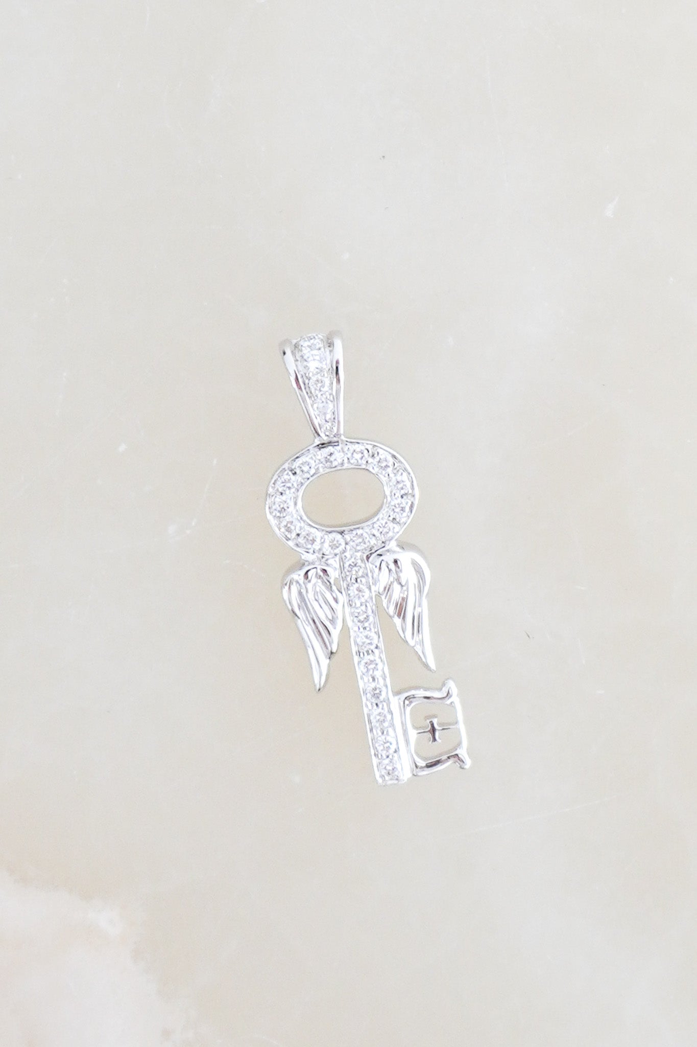 Side Image: Theo Fennell Diamond Key Charm