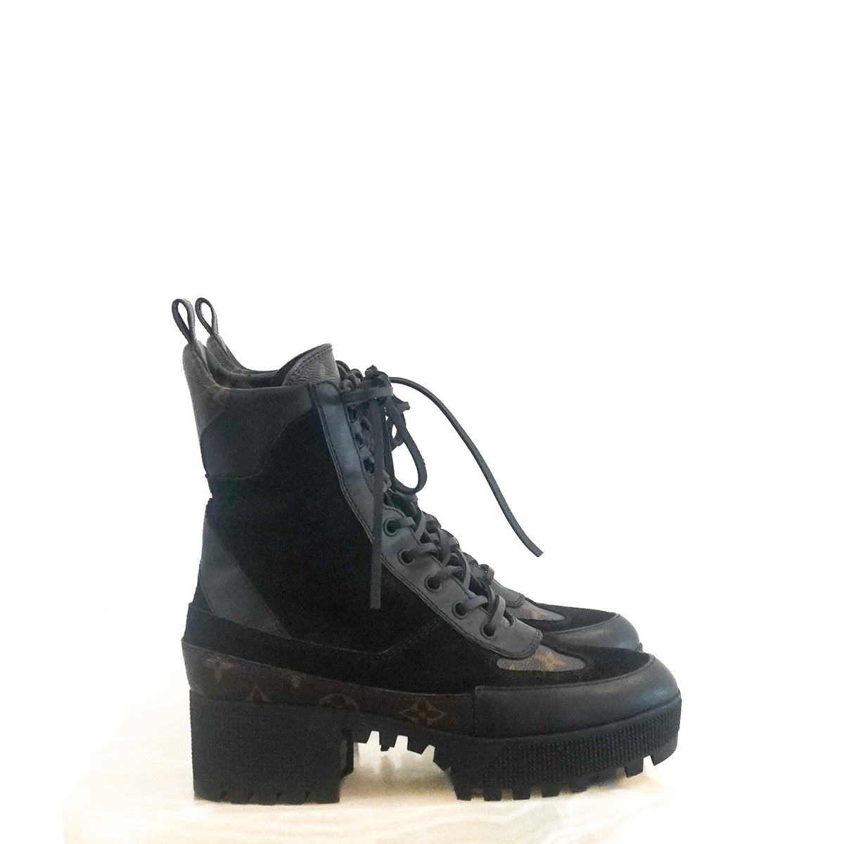 Side: Louis Vuitton Ranger Boots