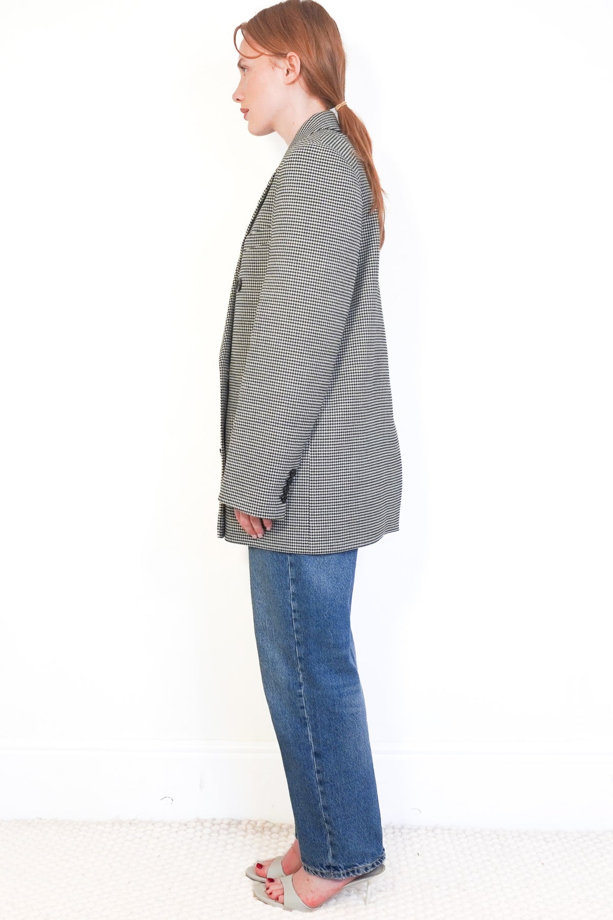 Side: Magda Butrym Houndstooth Blazer