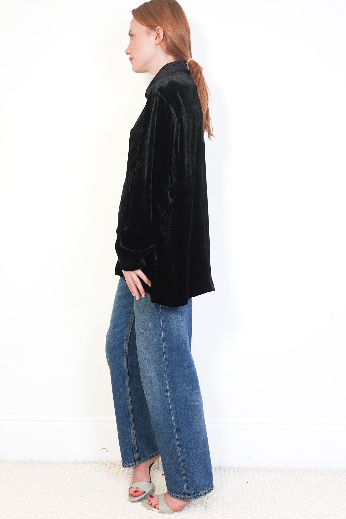 Side: NEW Golden Goose Journey Velvet Shirt