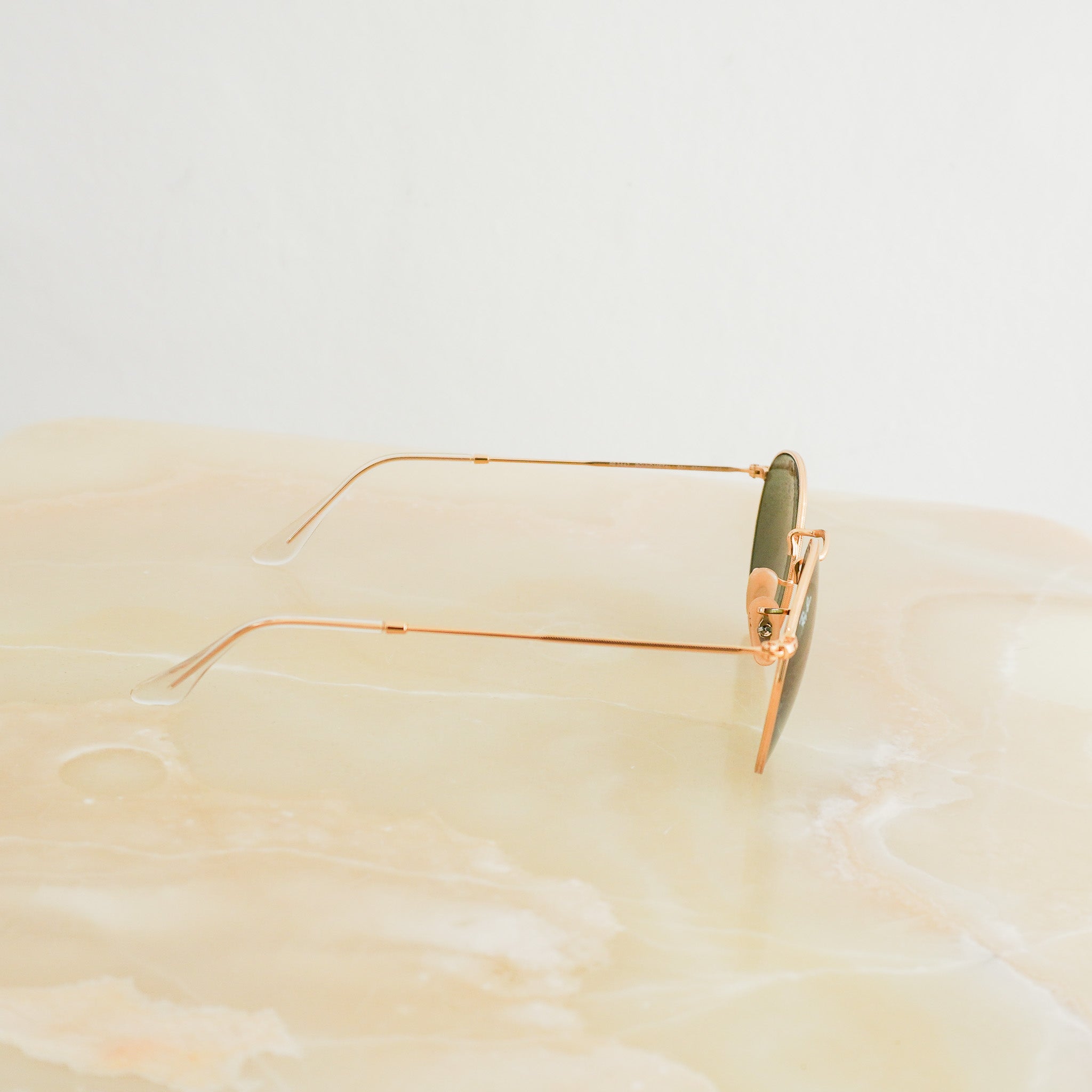 Side Photo of the Ray Ban Aviator Sunglasses