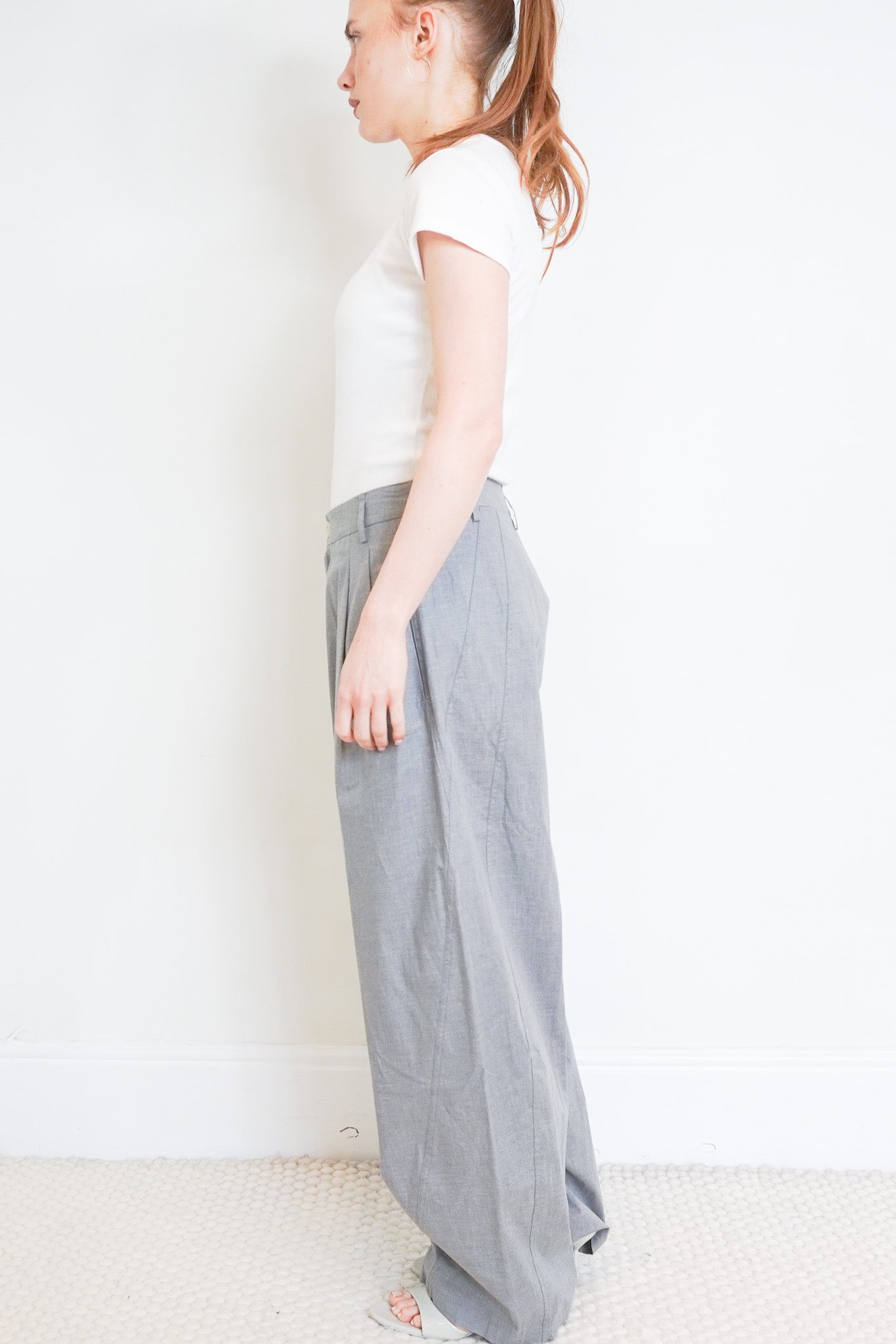 Darkpark Grey Cotton Trousers RRP £602 | Authentic Preloved - Reloved Again