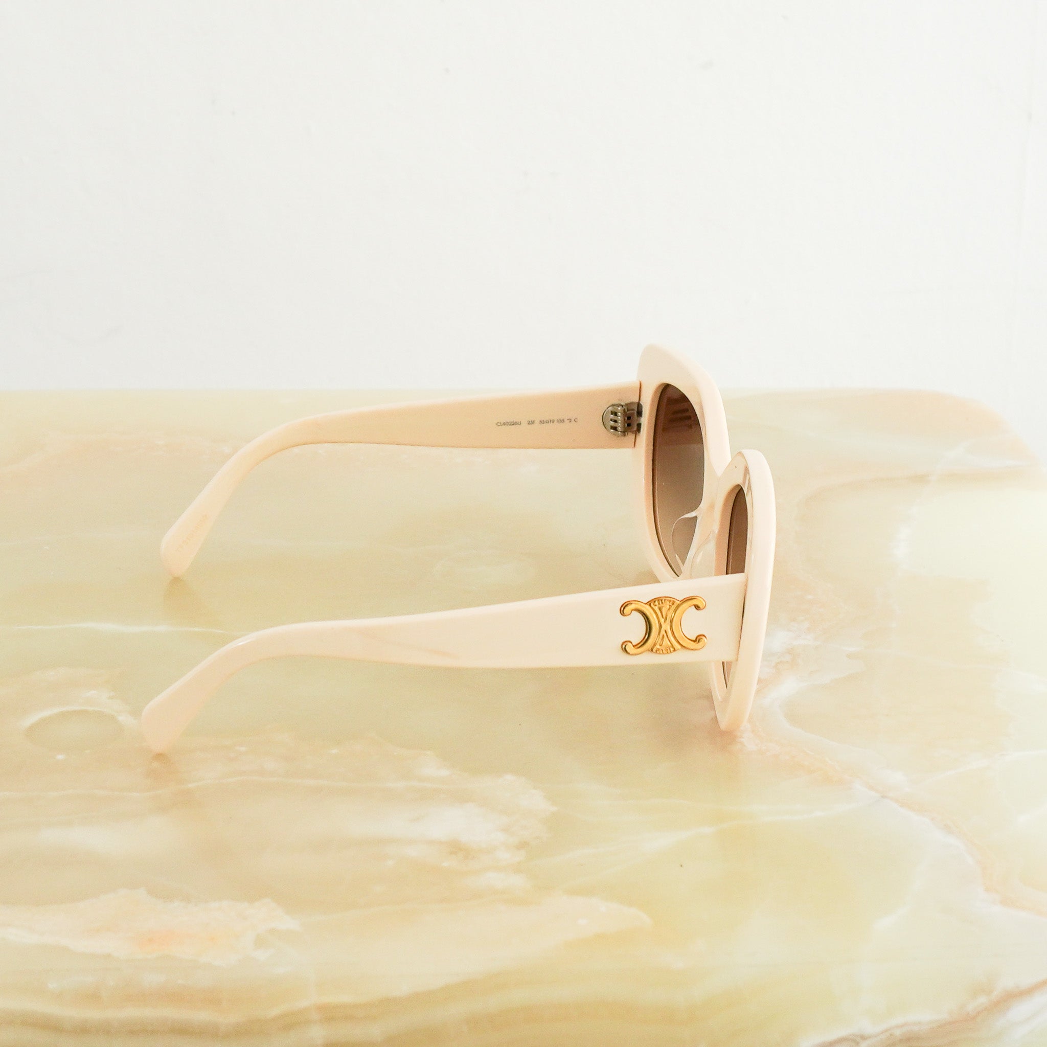 Celine Triomphe Butterfly Sunglasses in Ivory (RRP £410) | Authentic Preloved FINAL SALE - Reloved Again