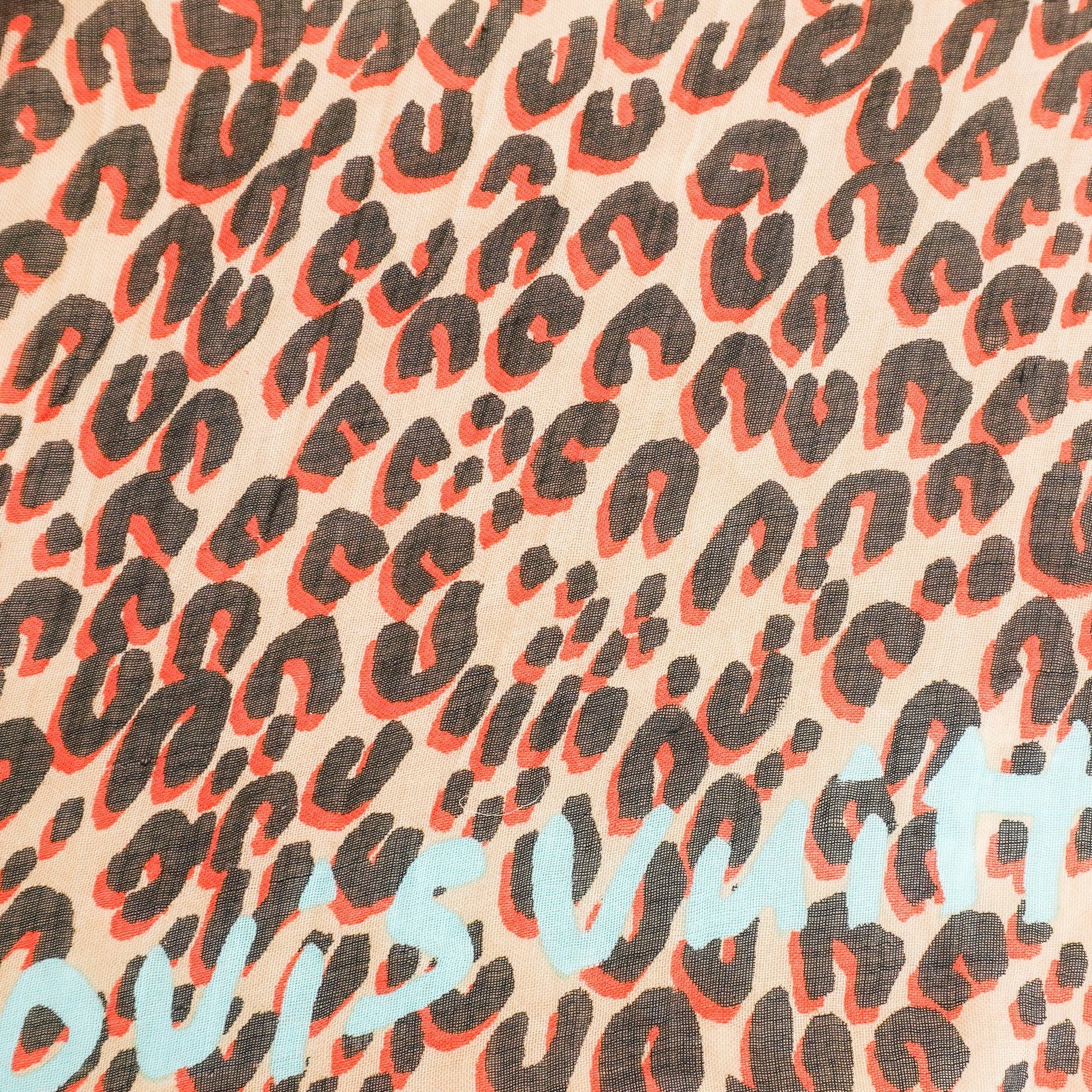 Louis Vuitton x Stephen Sprouse Leopard Print Cashmere & Silk Stole (RRP £700) | Authentic Preloved - Reloved Again