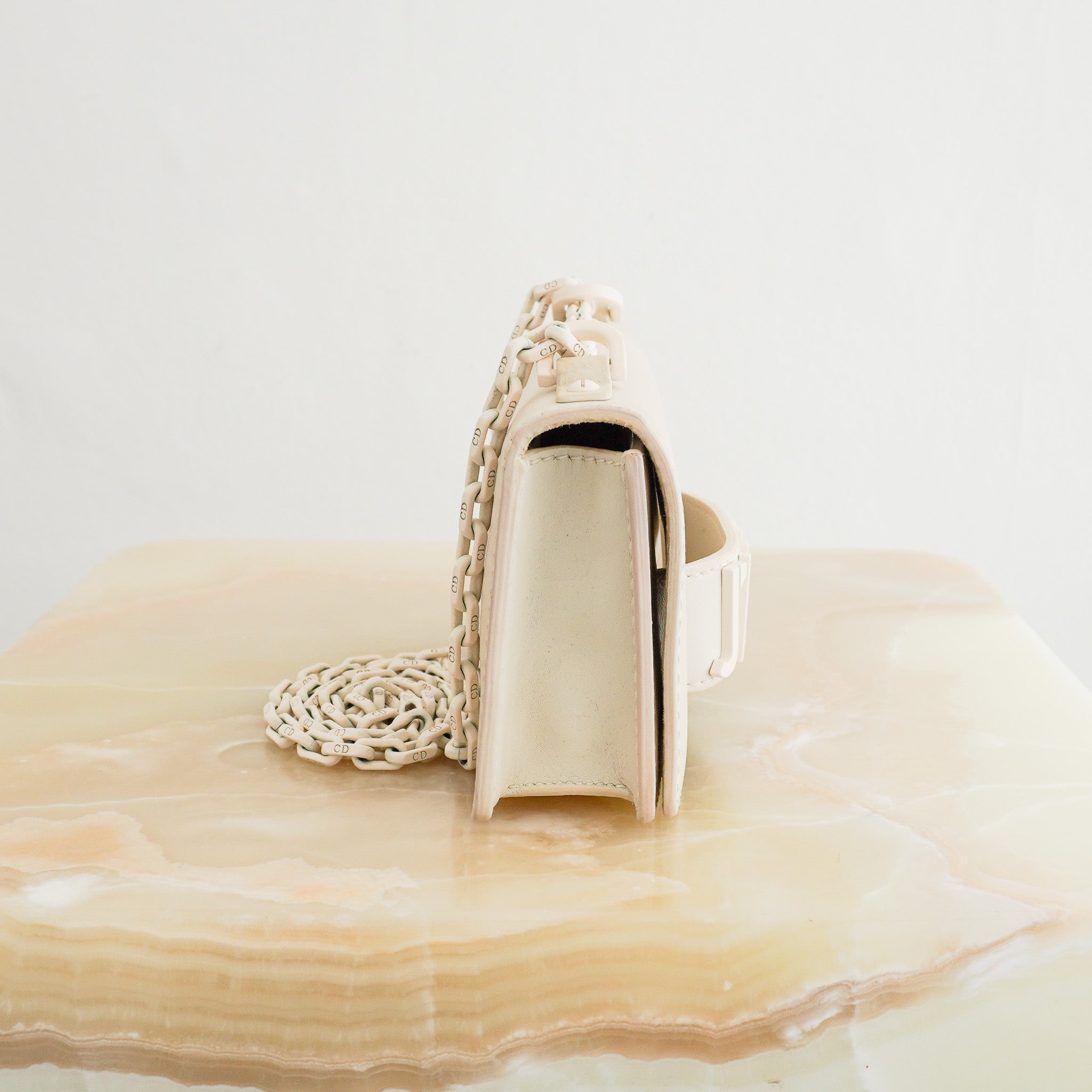 Side image of the Christian Dior Calfskin Mini J'ADIOR Bag