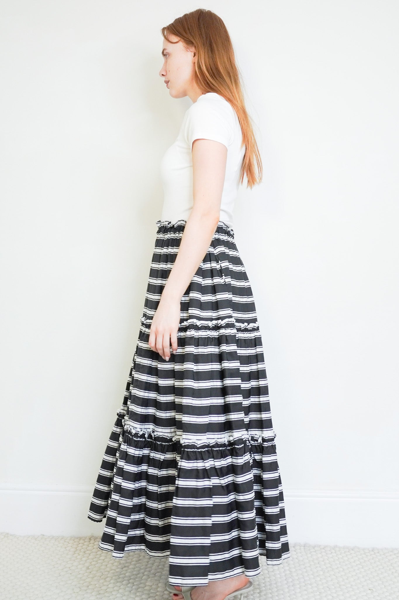 Side image of the Lisa Marie Fernandez Skirt