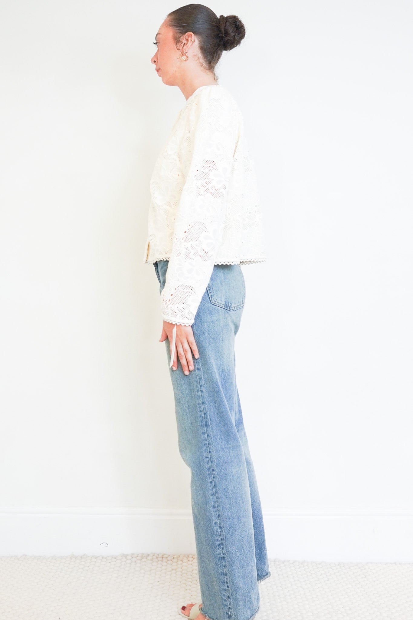 ME + EM White Lace Jacket RRP £245 | Authentic Preloved - Reloved Again