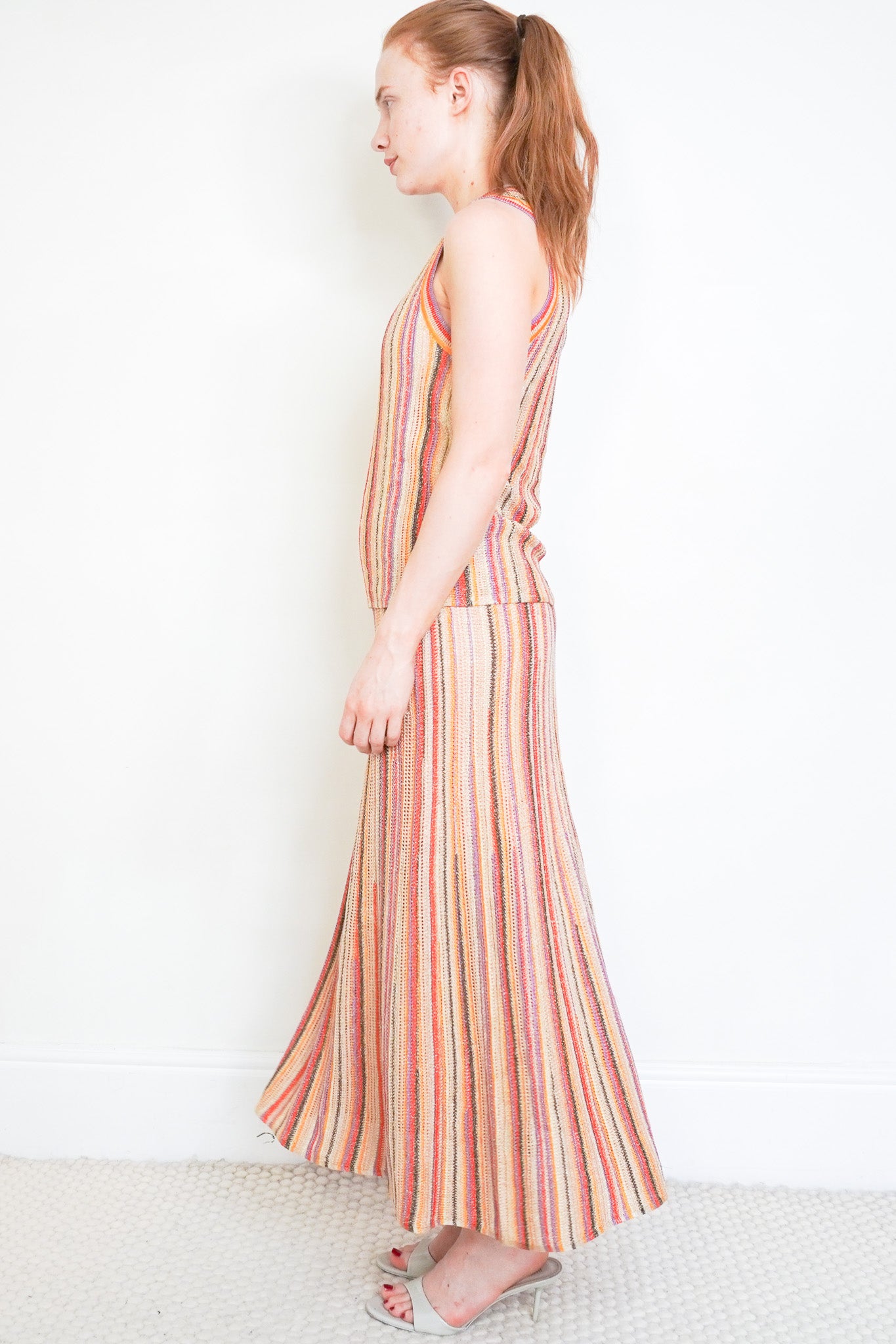 Side image of the Me+Em Knitted Trio Skirt Set