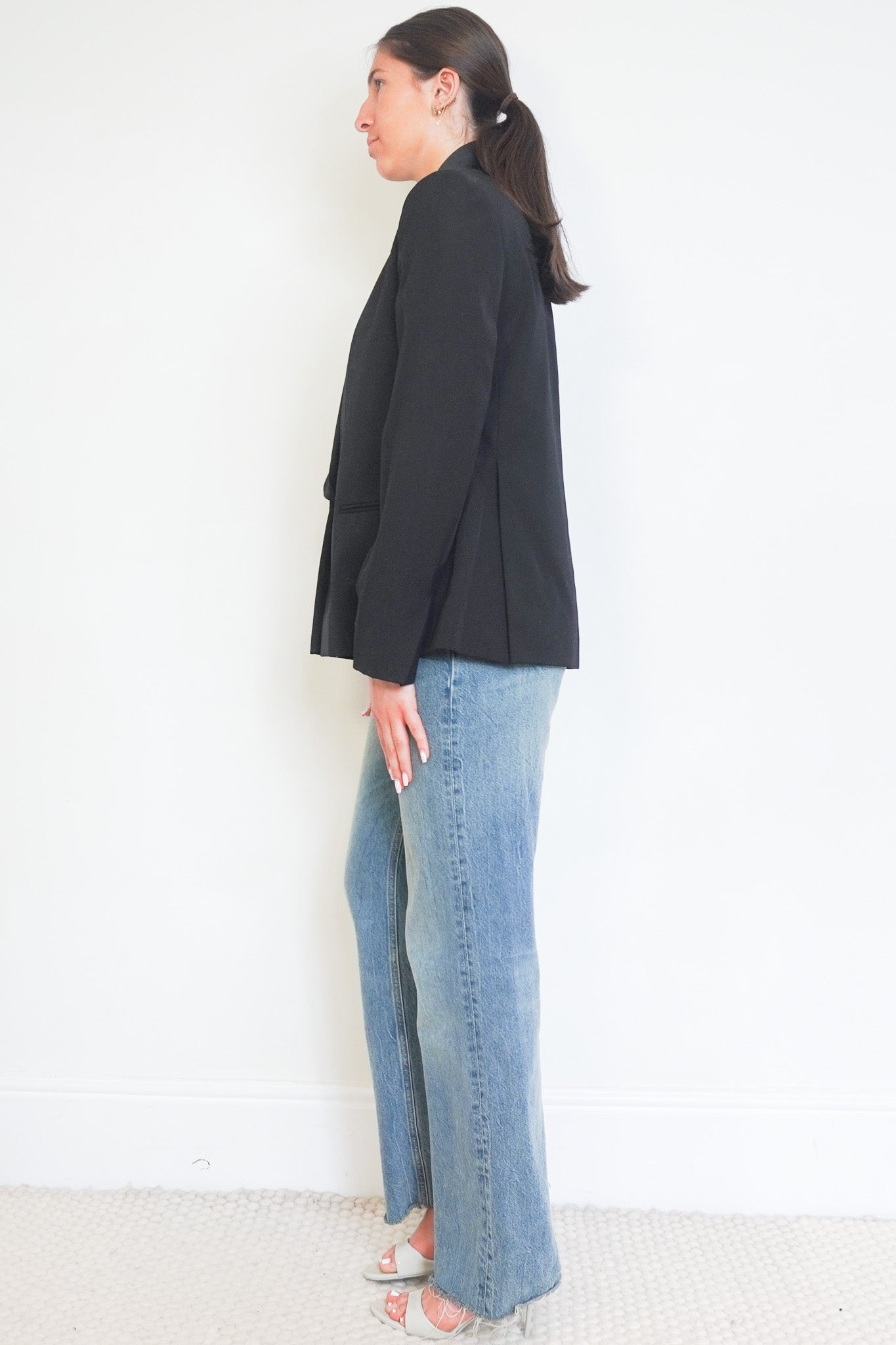 Side image of the Victoria Beckham Tuxedo Jacket