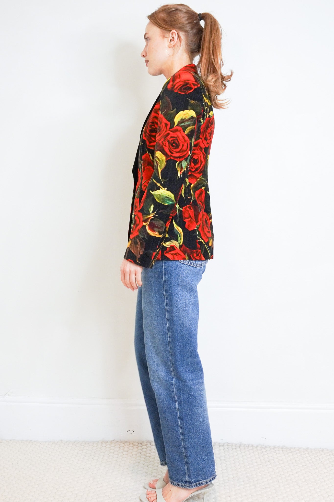 Dolce & Gabbana Velvet Rose Evening Jacket RRP £1500 | Authentic Preloved - Reloved Again