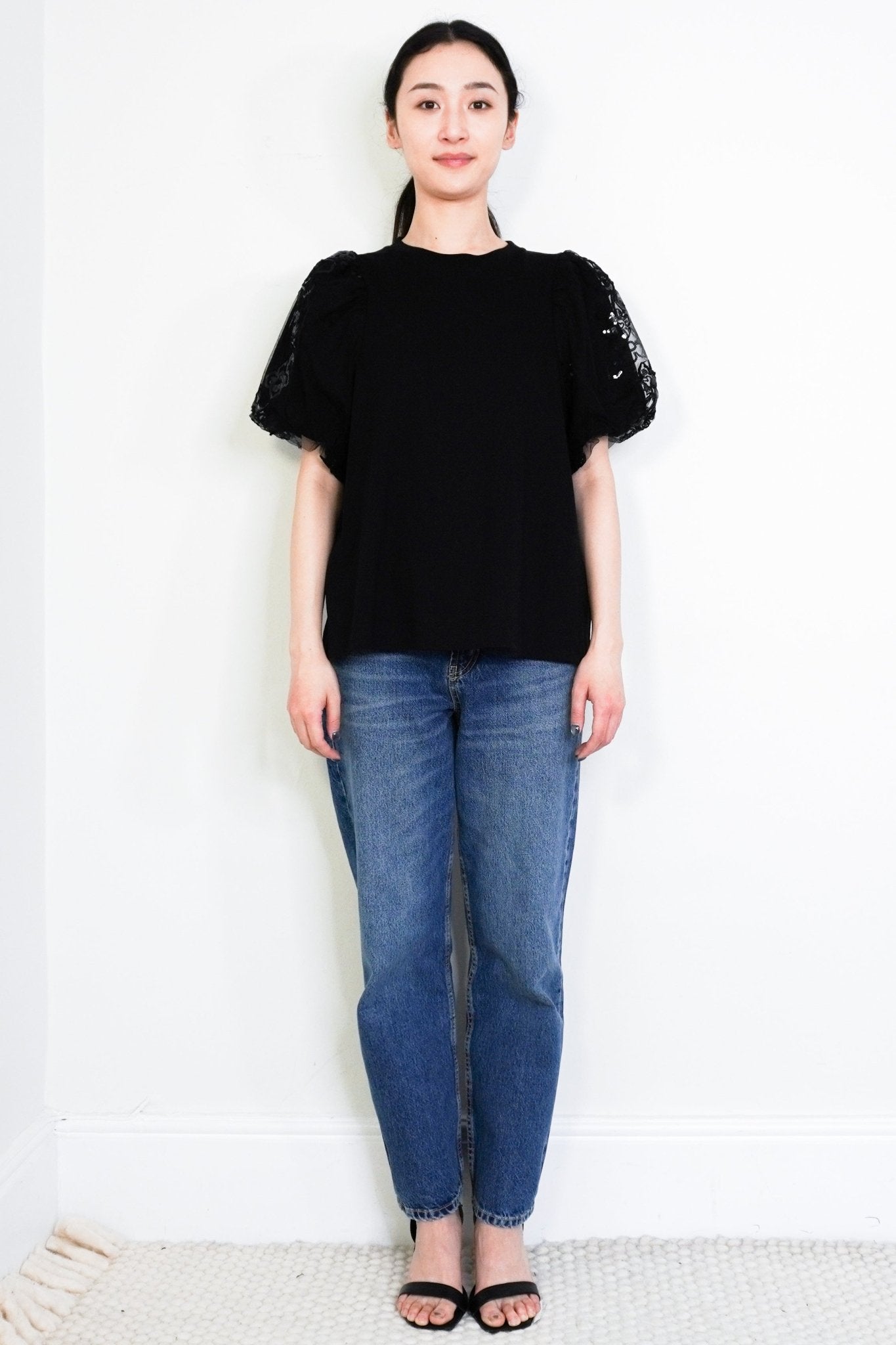 Simone Rocha Black Sequin Top RRP £650 | Authentic Preloved - Reloved Again