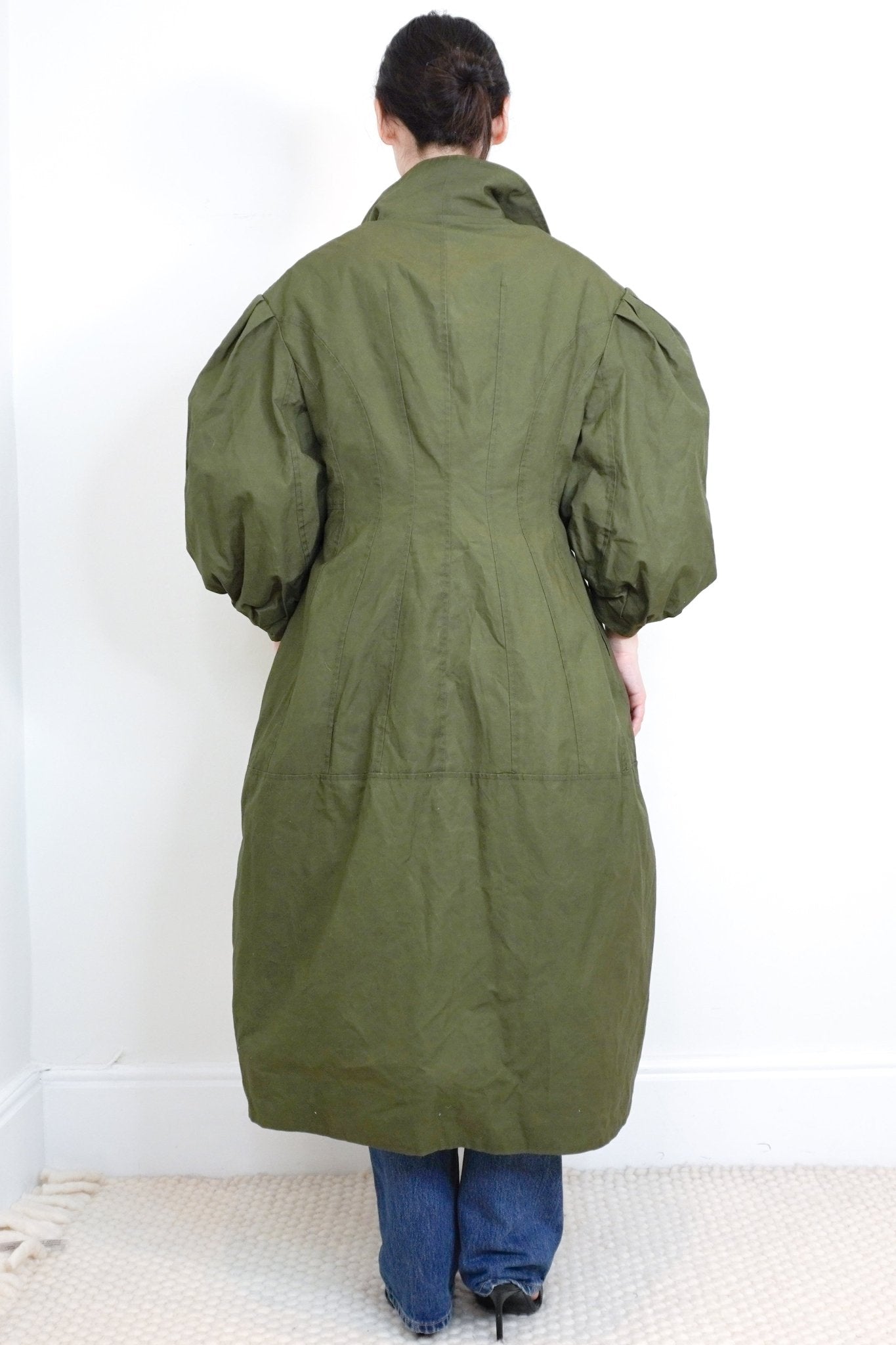 Simone Rocha Green Long Line Parka RRP £1500 | Authentic Preloved - Reloved Again