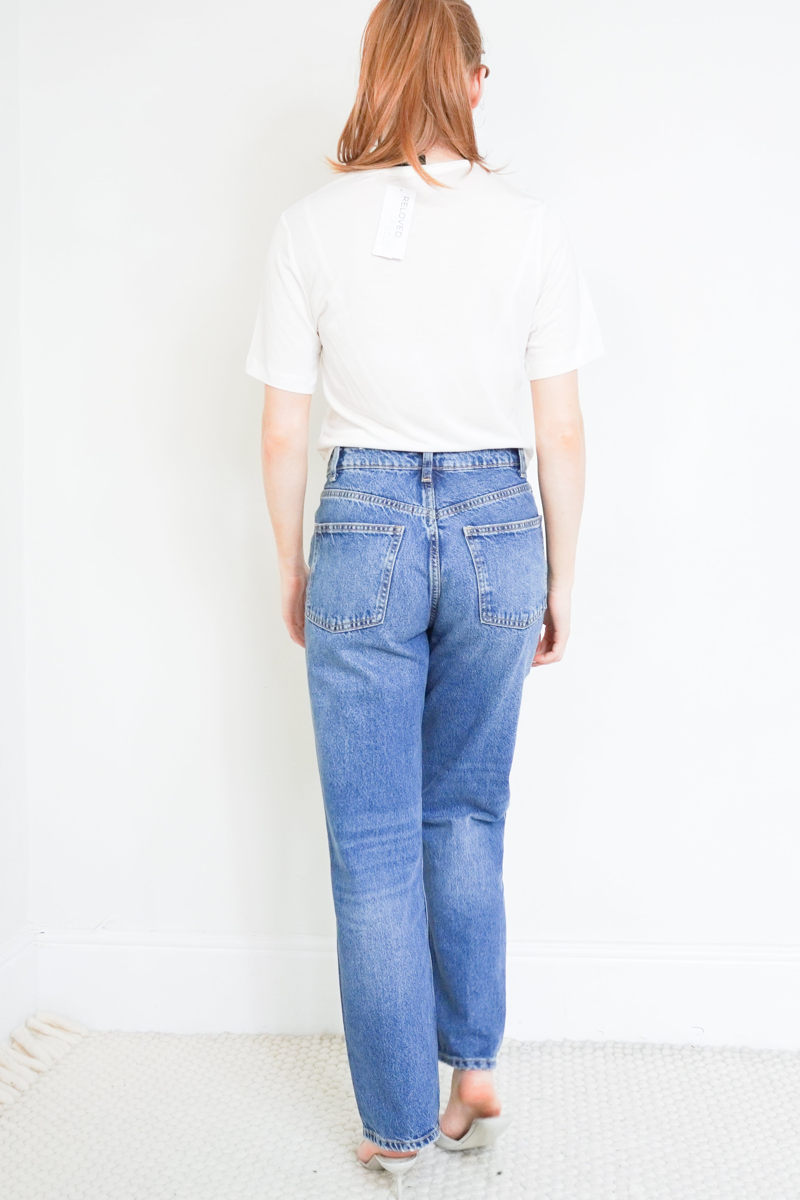 Simone Rocha White Crop Top with Satin Bow Detail back photo chelsea london