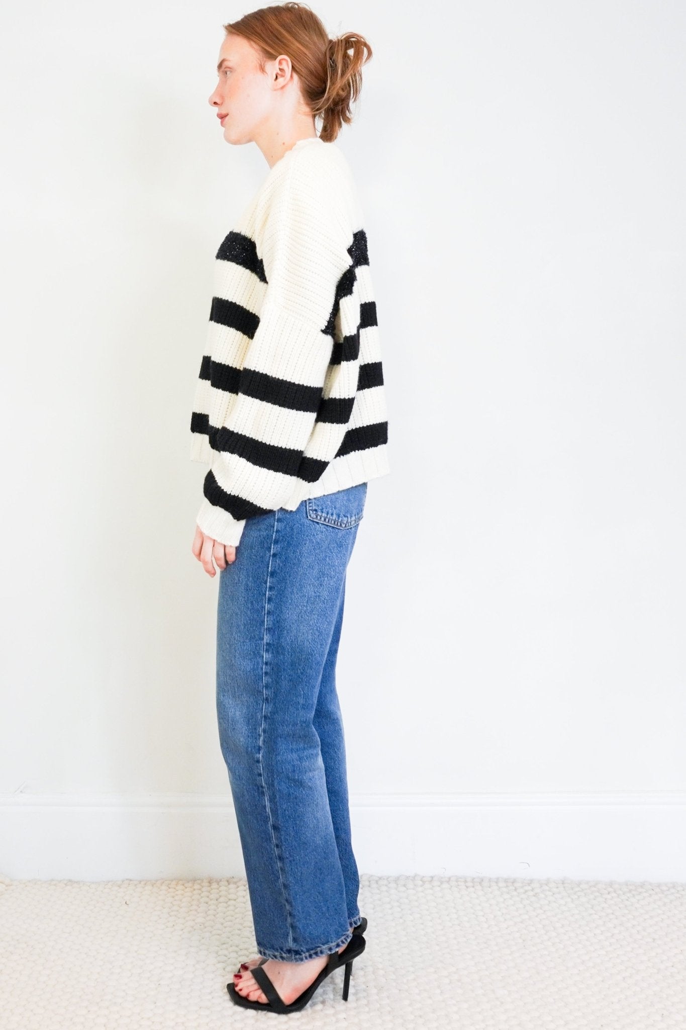 Stella Forest Cream and Black Breton Sweater RRP £250 | Authentic Preloved - Reloved Again