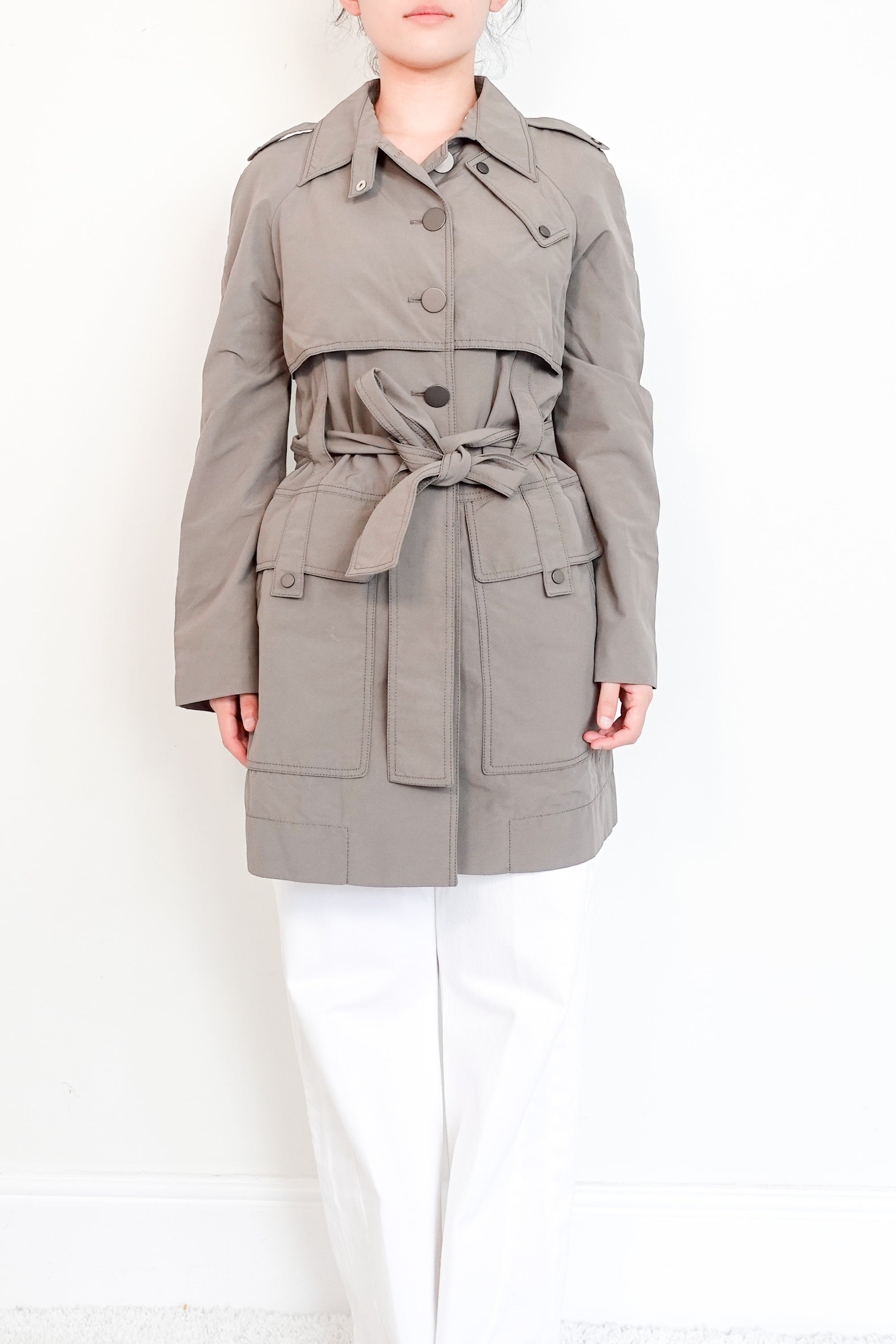 Stella-McCartney-Khaki-Trench-Coat-Front-pictures