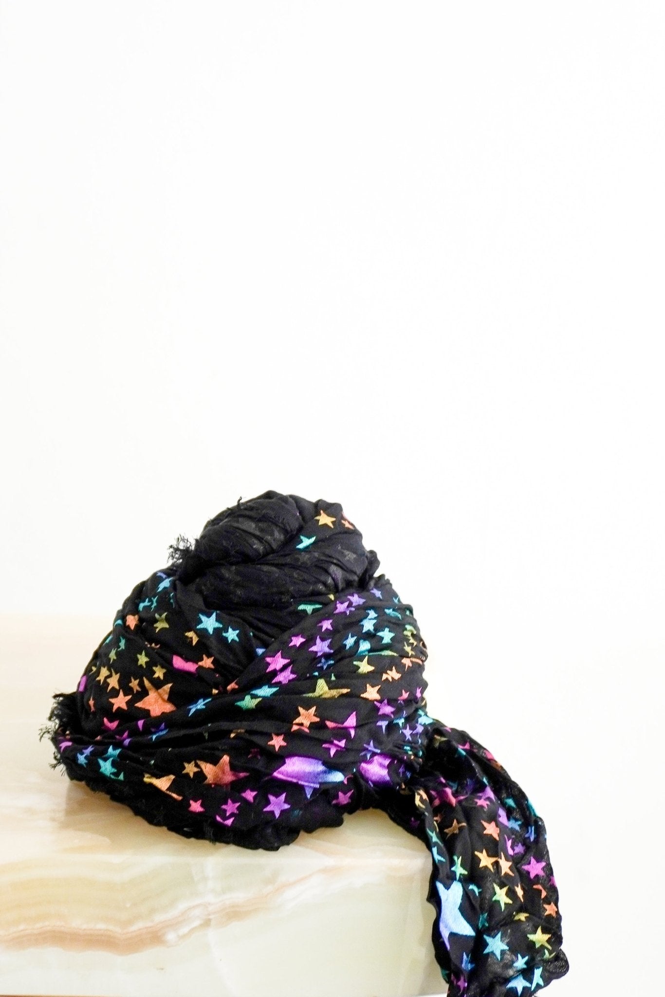 Stella McCartney Black & Multicolour Star Shawl (RRP £275) | Authentic Preloved FINAL SALE - Reloved Again