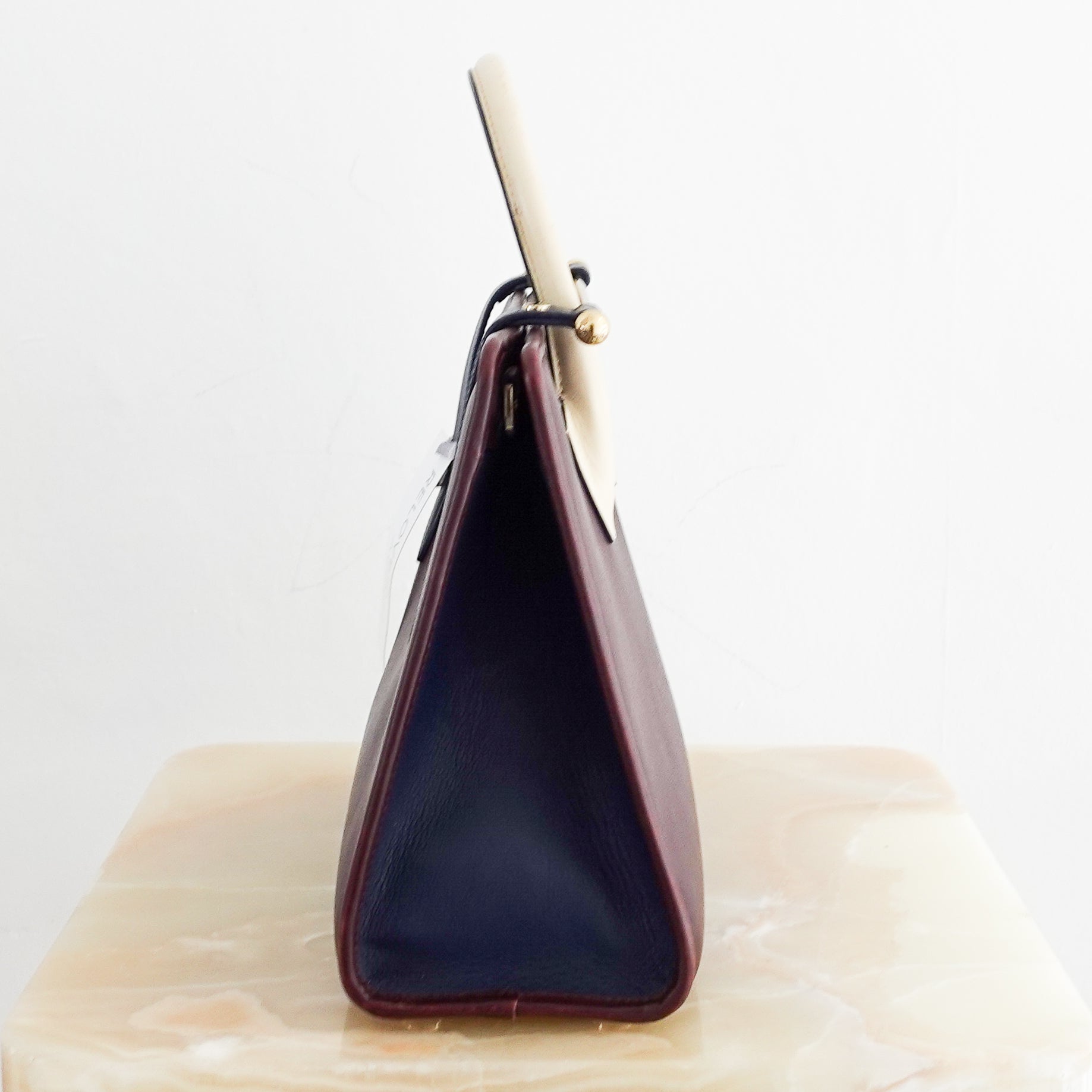 Strathberry-Burgundy-Vanilla-Midi-Tote-with-Asymmetrical-Handles-side-picture