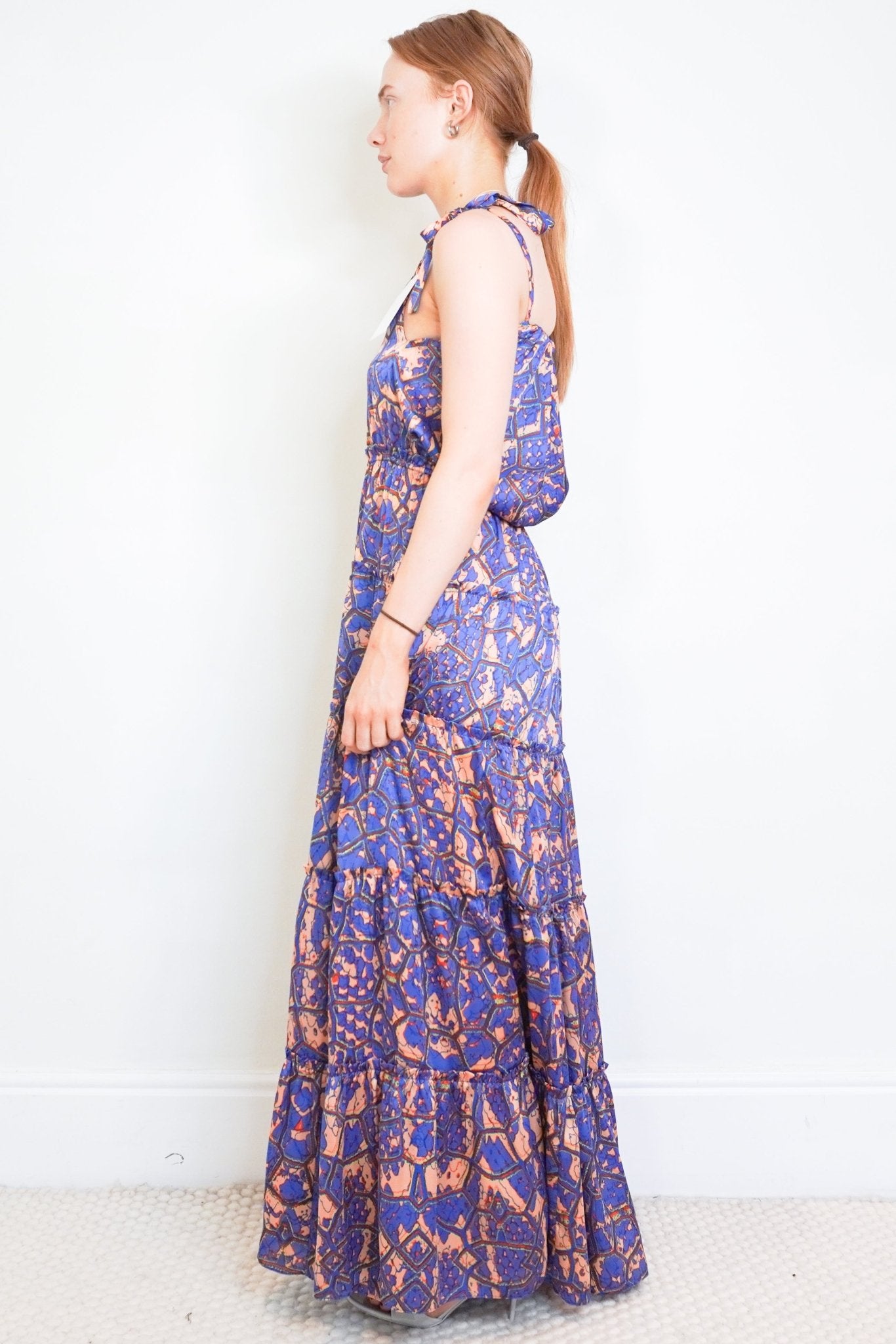 TBags Los Angeles Dark Blue Maxi Dress (RRP £250) | Authentic Preloved - Reloved Again