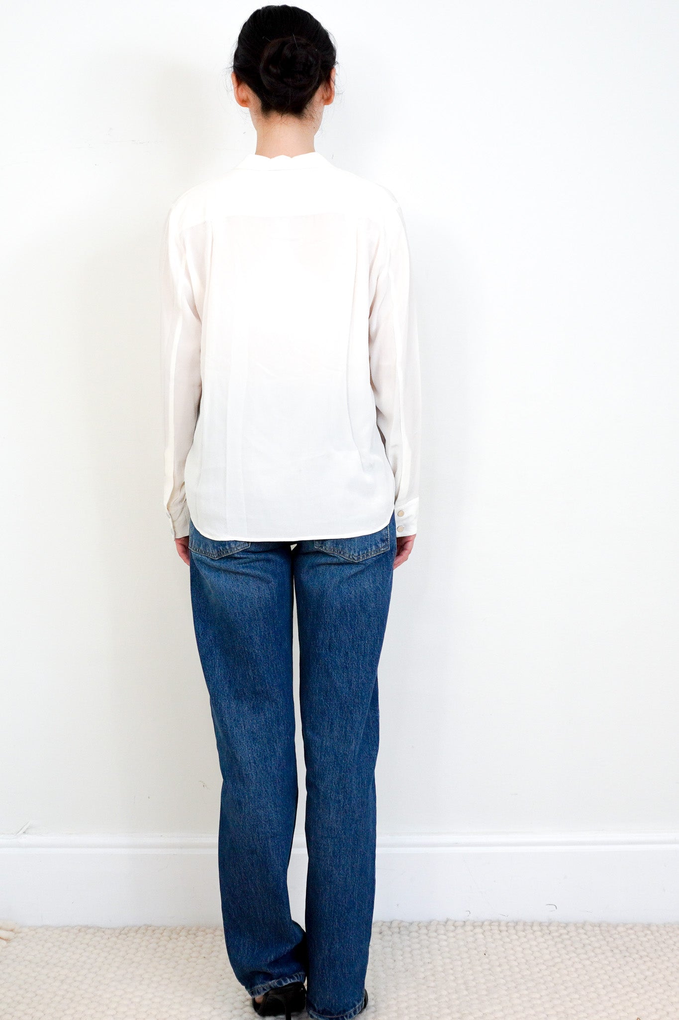 The Kooples White Silk Shirt RRP £285 | Authentic Preloved - Reloved Again