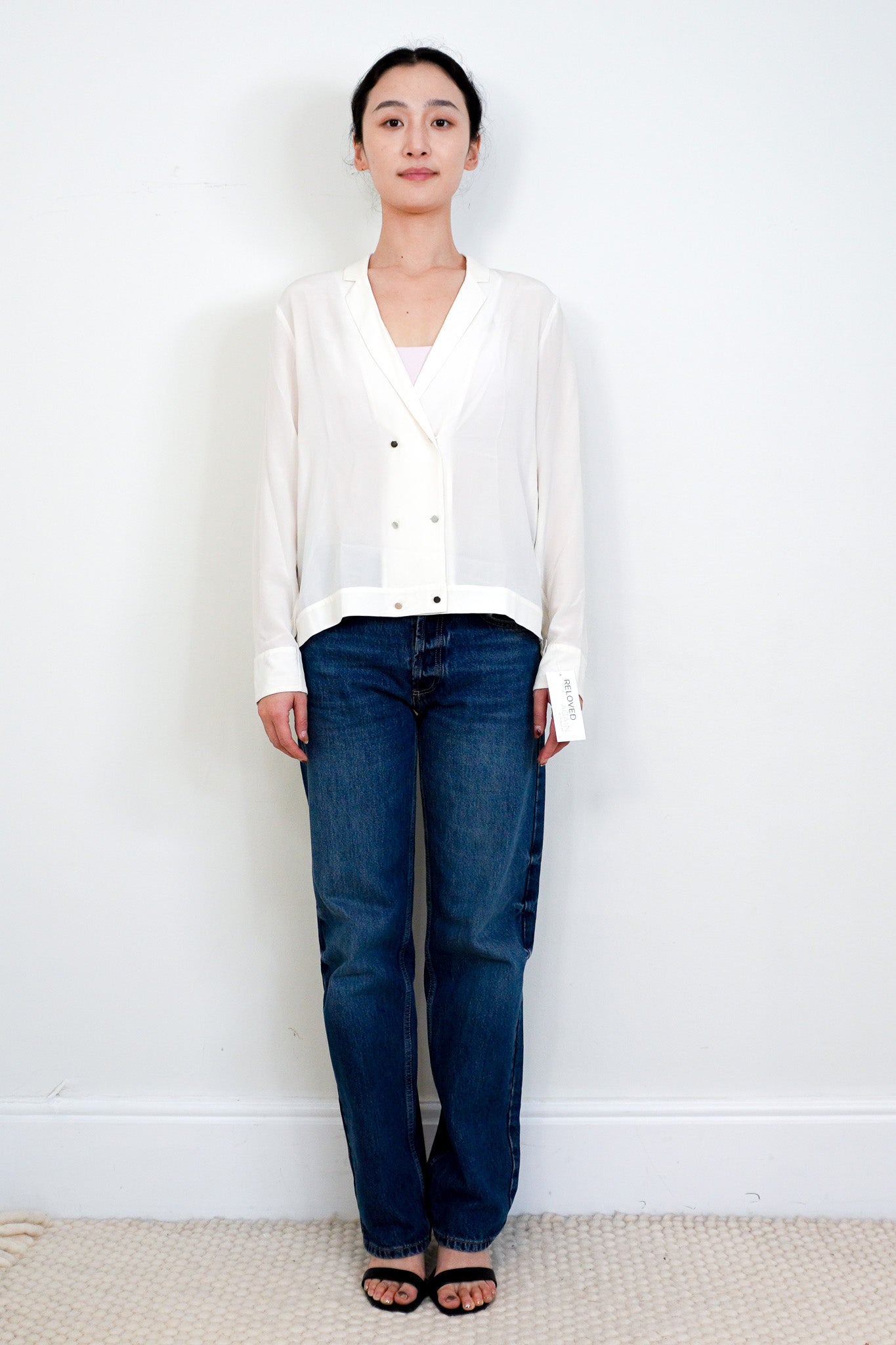 The Kooples White Silk Shirt RRP £285 | Authentic Preloved - Reloved Again