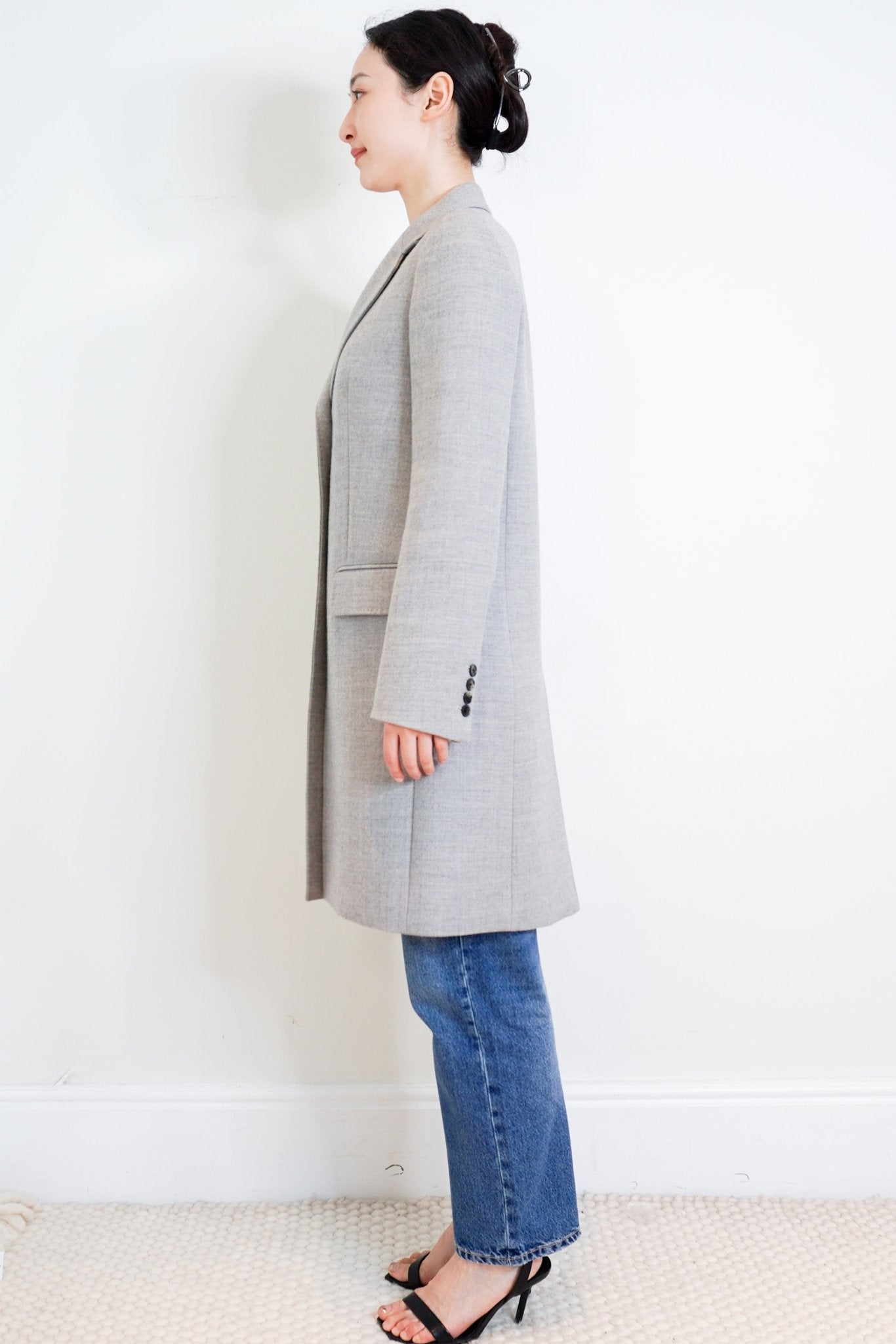 The Row Grey Wool Coat RRP £2500 | Authentic Preloved - Reloved Again