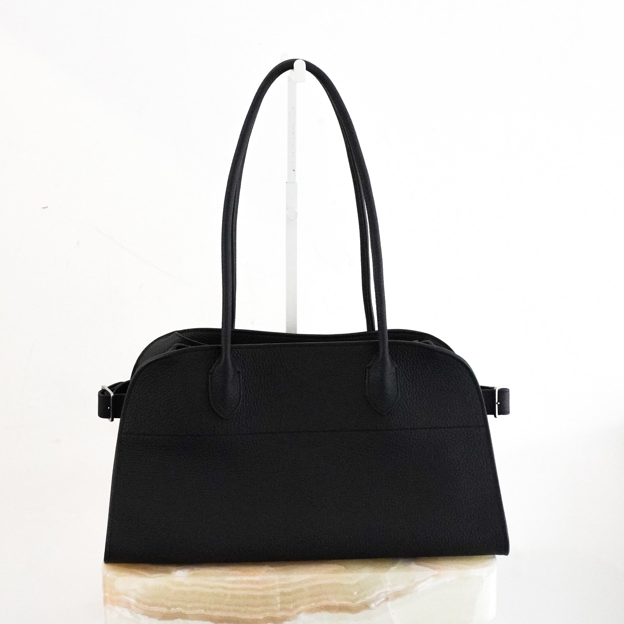 The Row Margaux 12 Marine Shoulder Bag RRP £4540 | Authentic Preloved - Reloved Again