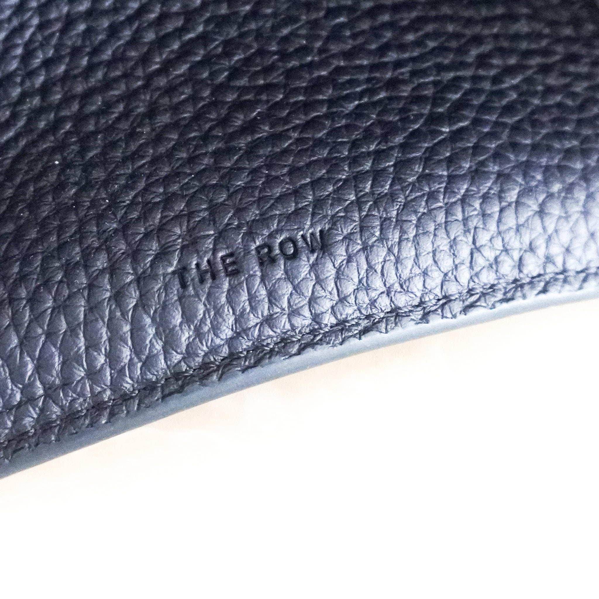 The Row Margaux 12 Marine Shoulder Bag RRP £4540 | Authentic Preloved - Reloved Again