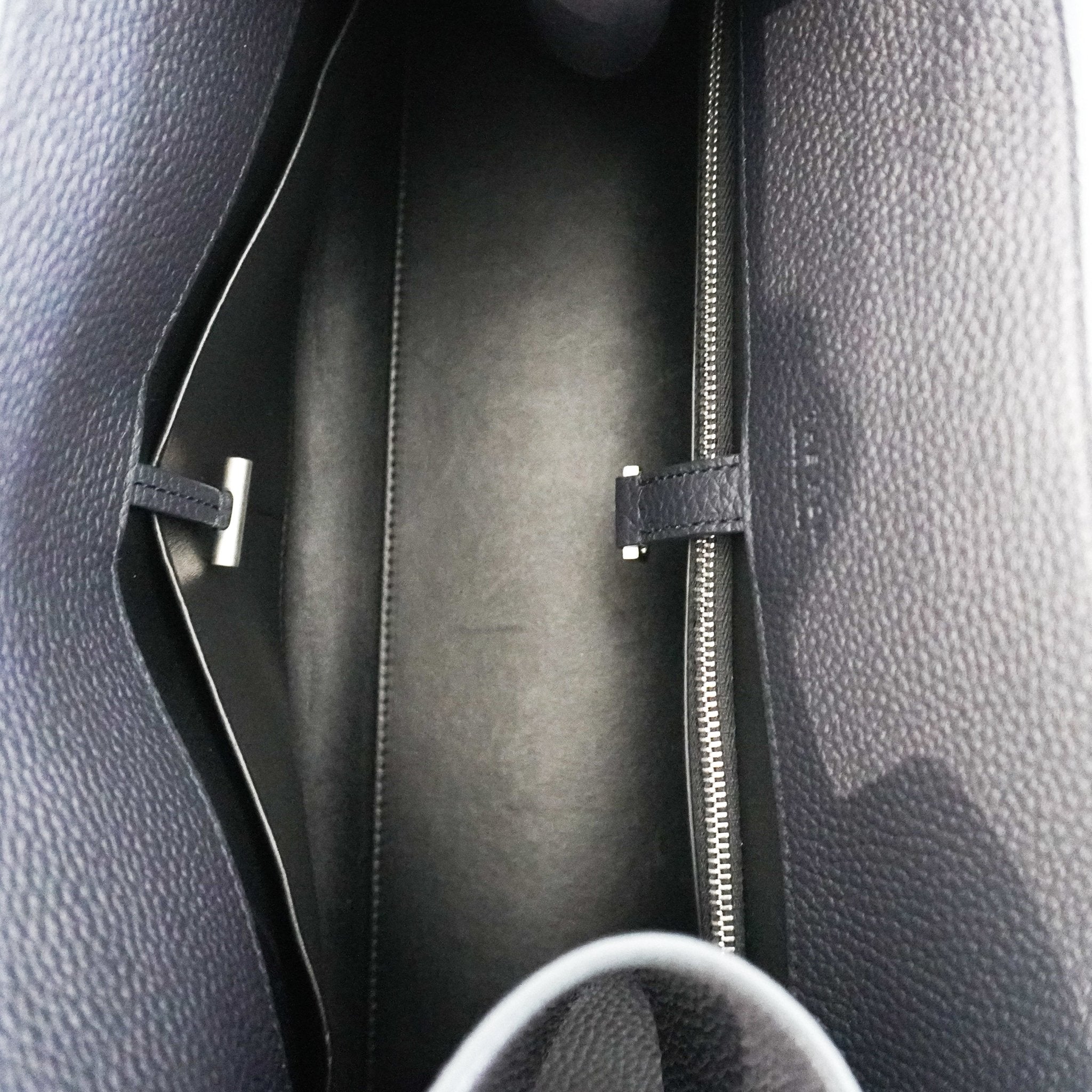 The Row Margaux 12 Marine Shoulder Bag RRP £4540 | Authentic Preloved - Reloved Again