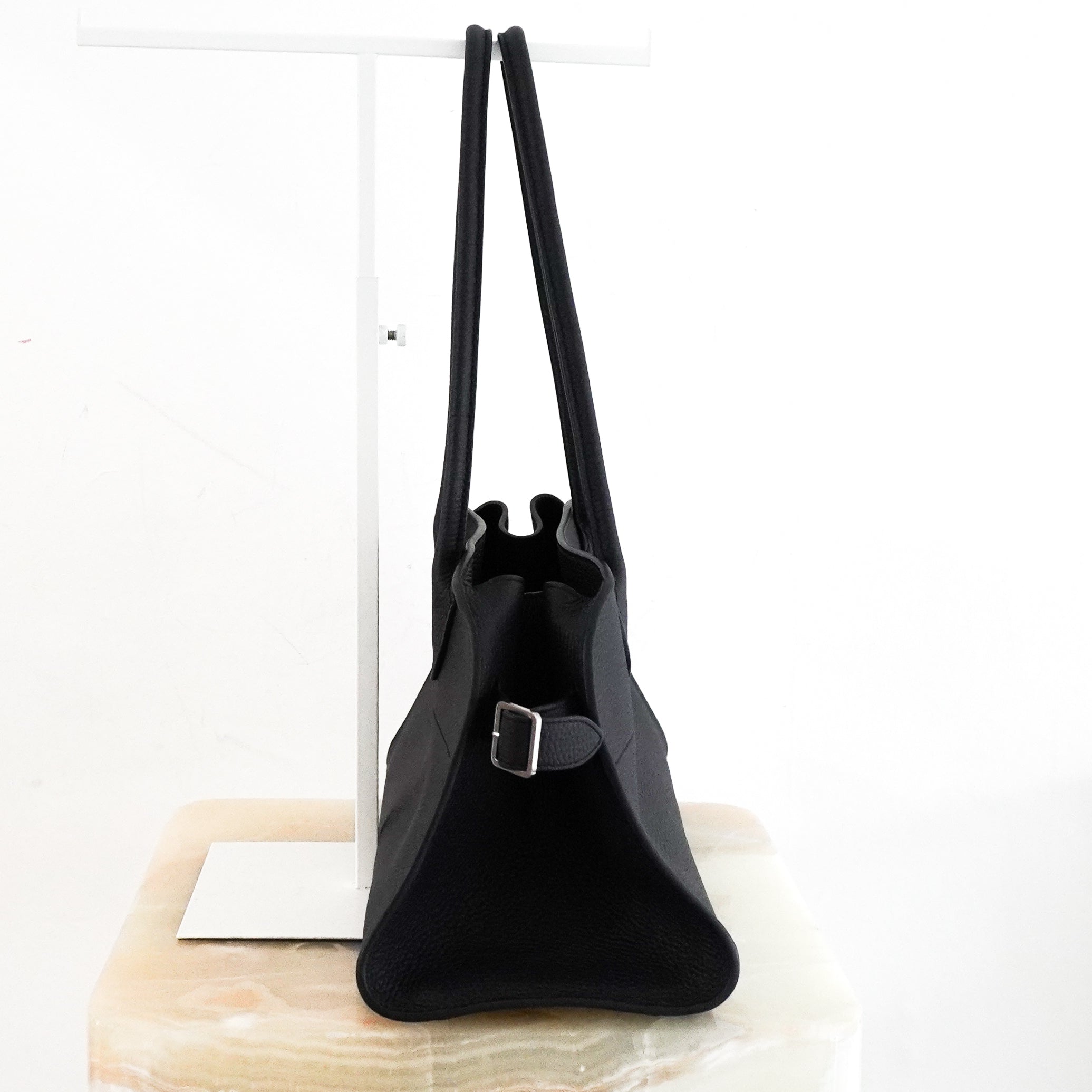 The Row Margaux 12 Marine Shoulder Bag RRP £4540 | Authentic Preloved - Reloved Again