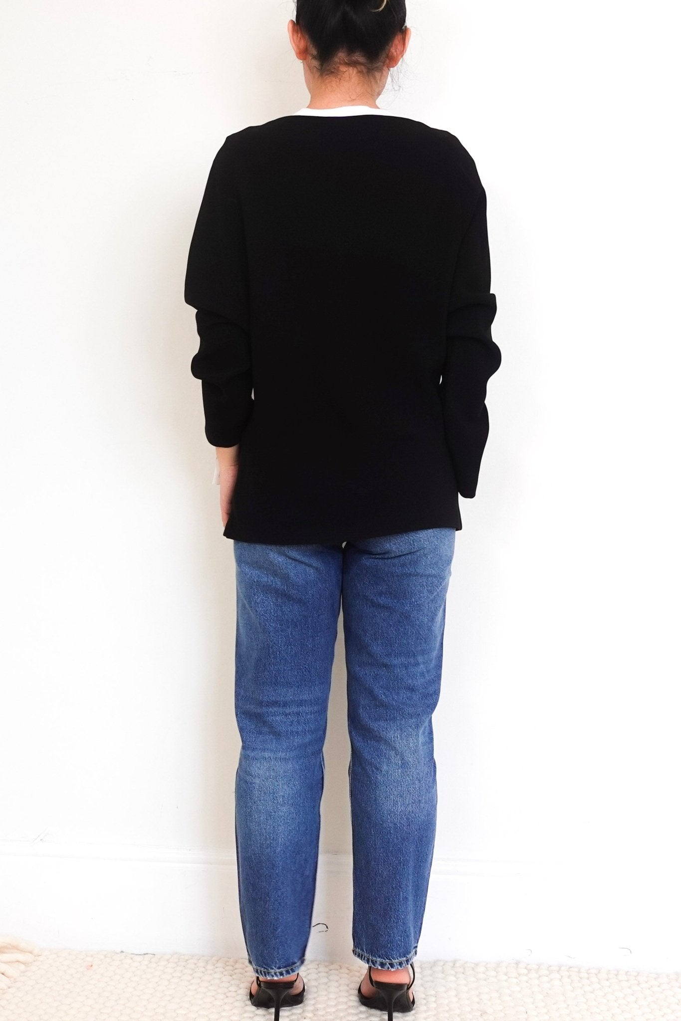 Theory Black Cowl Neck Top RRP £795 FINAL SALE | Authentic Preloved - Reloved Again