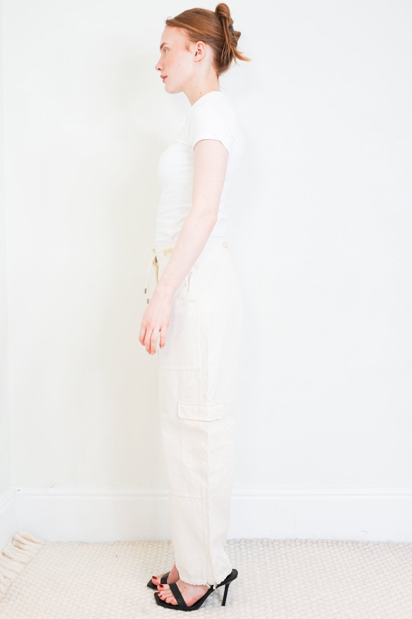 Toteme Cream Cotton Cargo Trousers RRP £350 | Authentic Preloved - Reloved Again