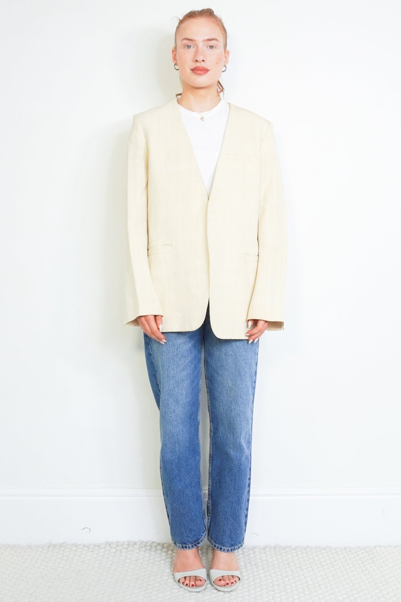 Toteme Cream Pine Suit Blazer RRP £880 | Authentic Preloved FINAL SALE - Reloved Again