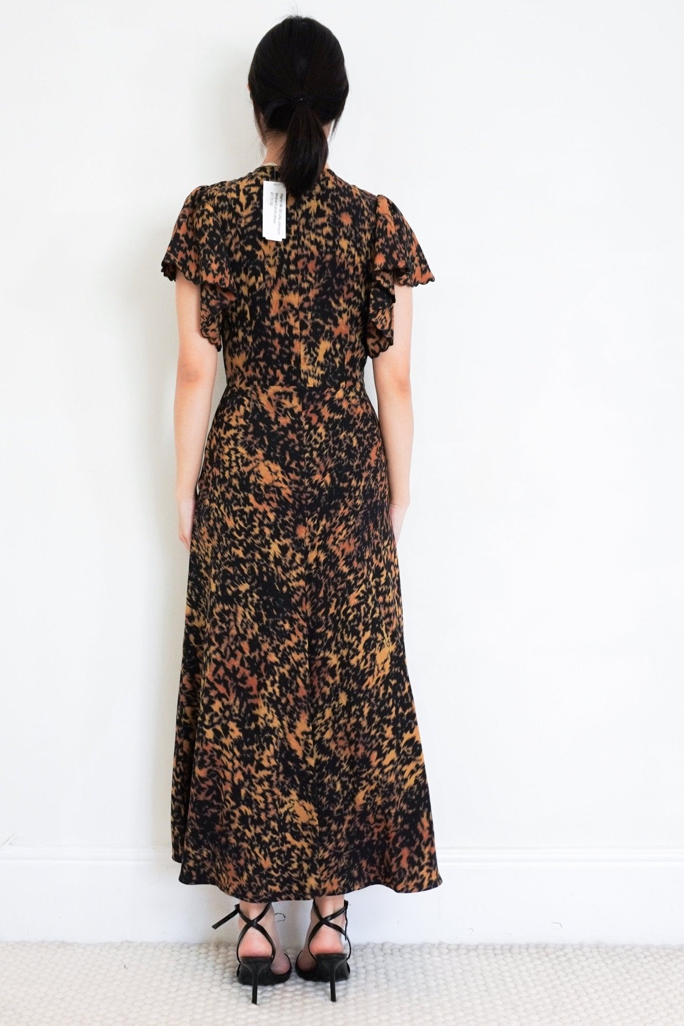 Ulla-Johnson-Brown-Leopard-Print-Dress-back-picture-Chelsea-London