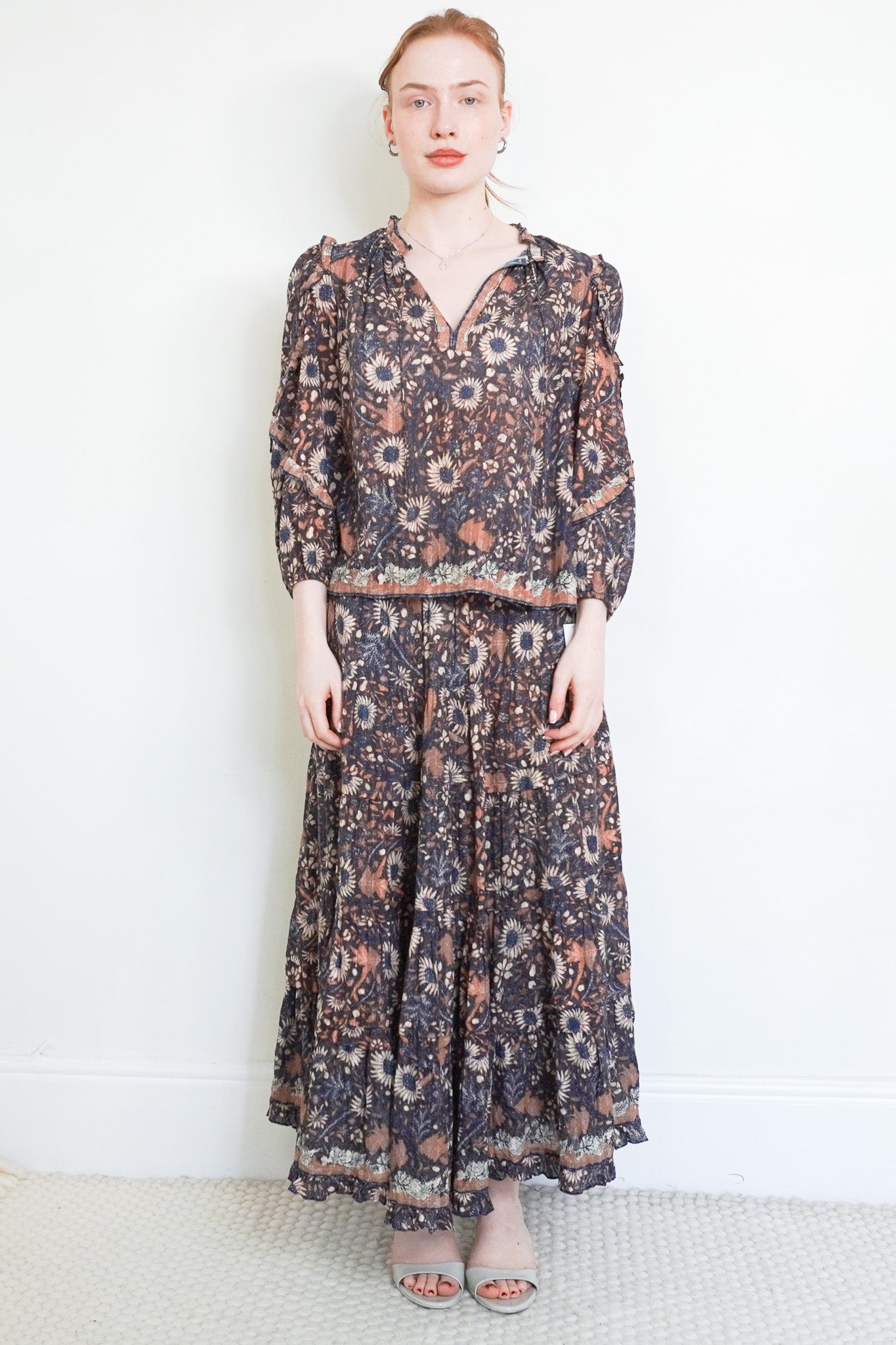 Ulla Johnson Floral Printed Blouse RRP £380 | Authentic Preloved - Reloved Again