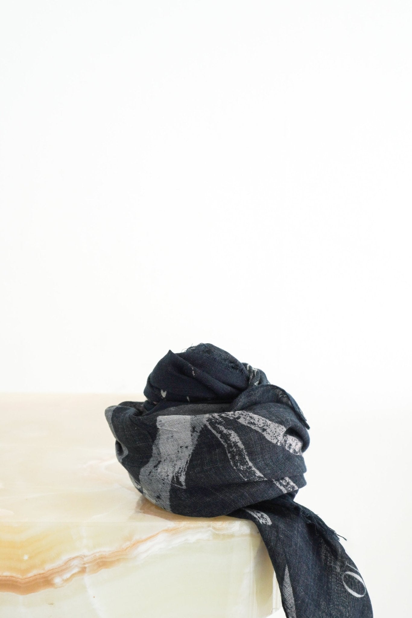 Valentino Black Logo Signature Scarf RRP £450 | Authentic Preloved FINAL SALE - Reloved Again