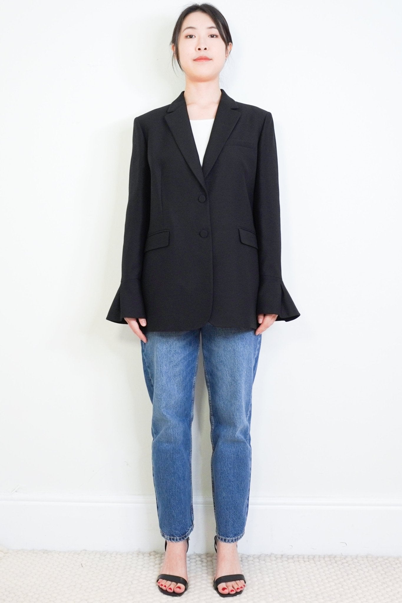 Valentino Black Single - Breasted Blazer RRP £1100 | Authentic Preloved - Reloved Again