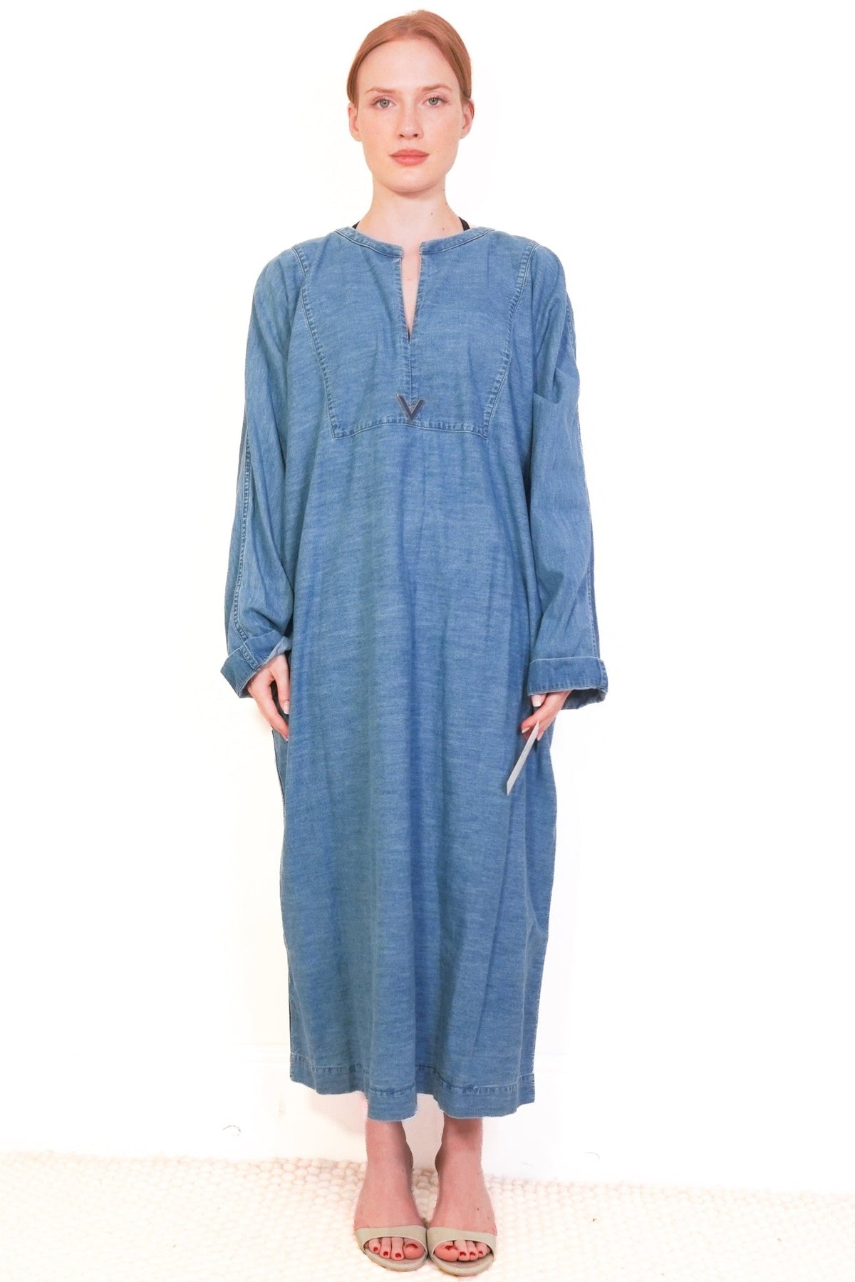 Valentino Garavani Denim Maxi Dress (RRP £1200) | Authentic Preloved - Reloved Again