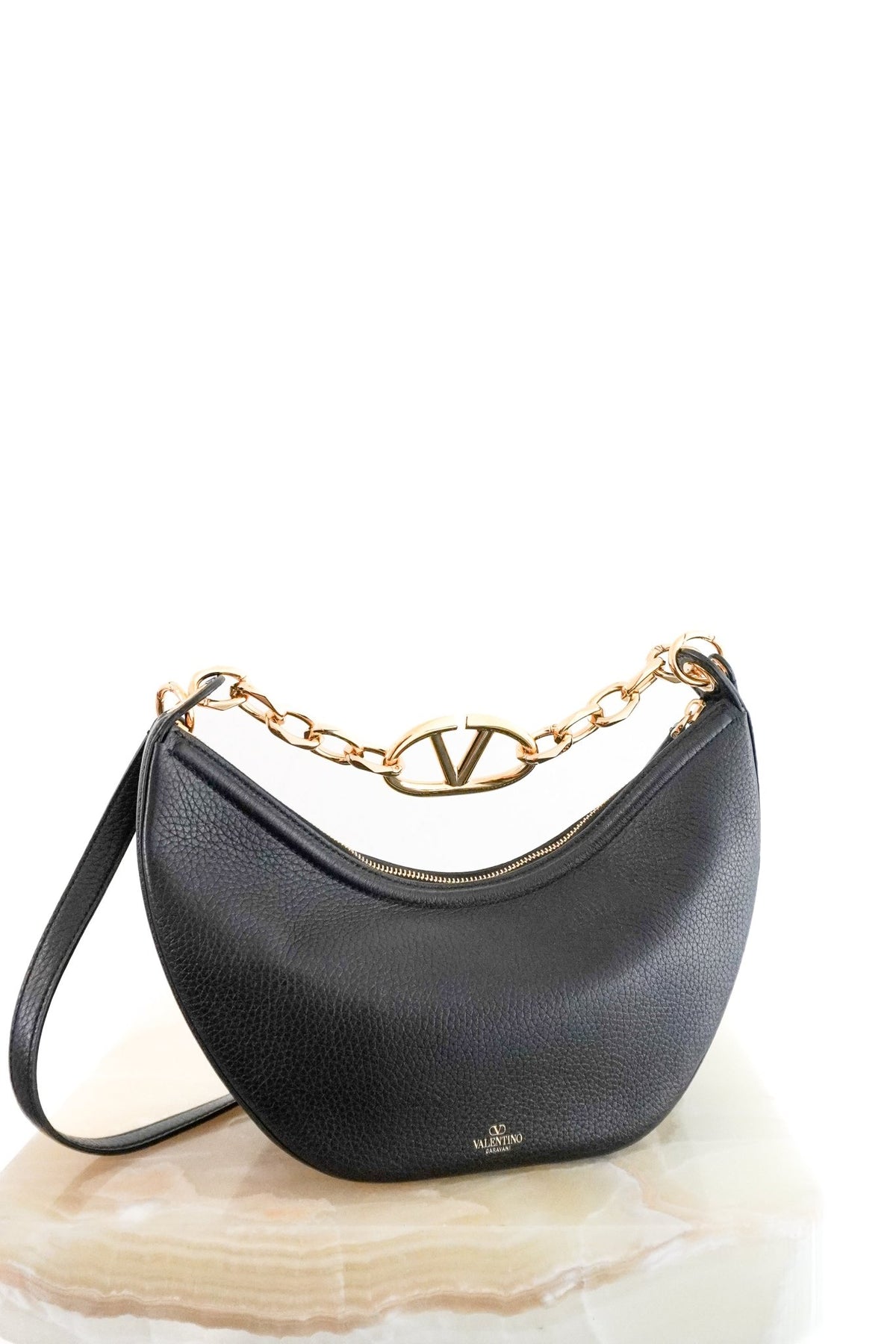 Valentino Garavani VLogo Moon Bag (RRP £1600) | Authentic Preloved - Reloved Again