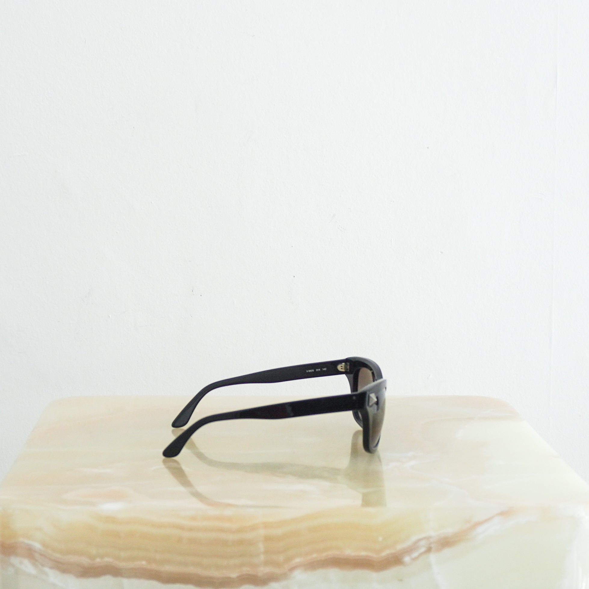 Valentino Rockstud Noir Black Square Sunglasses (RRP £250) | Authentic Preloved FINAL SALE