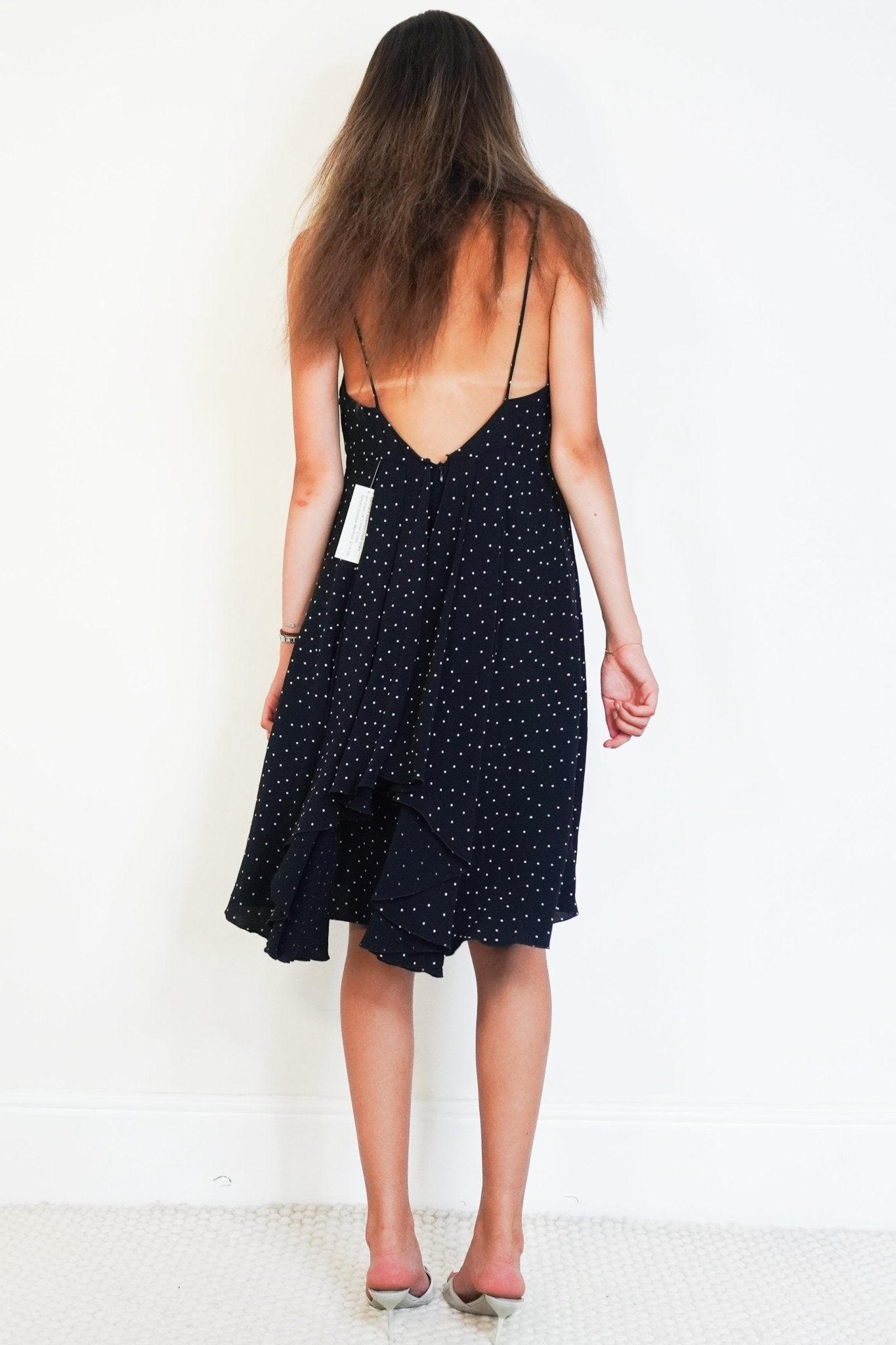Valentino Silk Polka Dot Handkerchief Hem Dress (RRP £1000) | Authentic Preloved - Reloved Again
