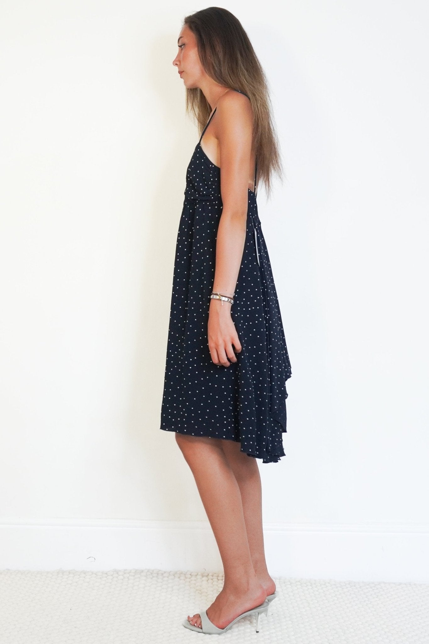 Valentino Silk Polka Dot Handkerchief Hem Dress (RRP £1000) | Authentic Preloved - Reloved Again