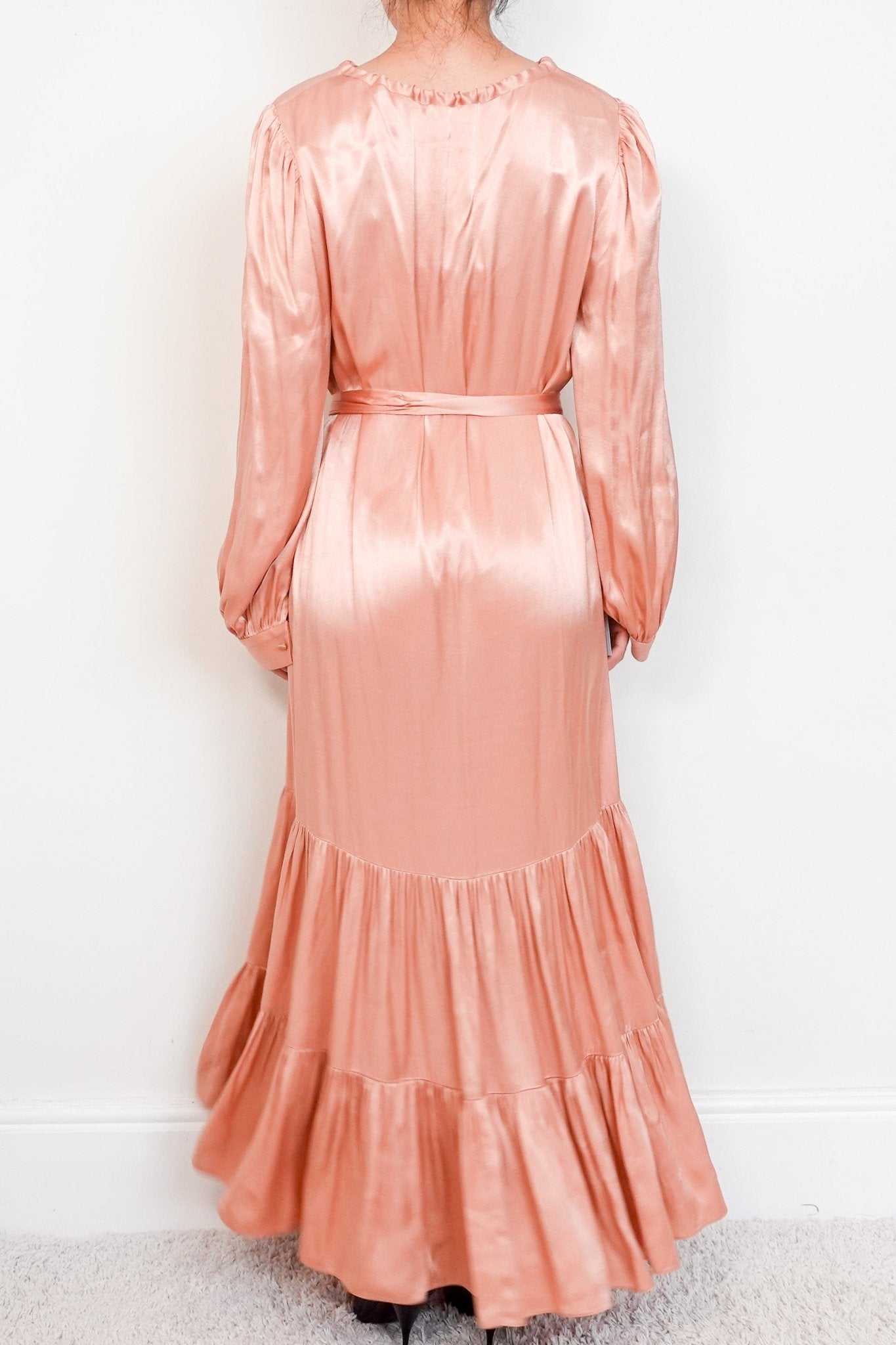 Vanessa Cocchiaro Paris Pink Tiered Maxi Dress RRP £600 | Authentic Preloved - Reloved Again