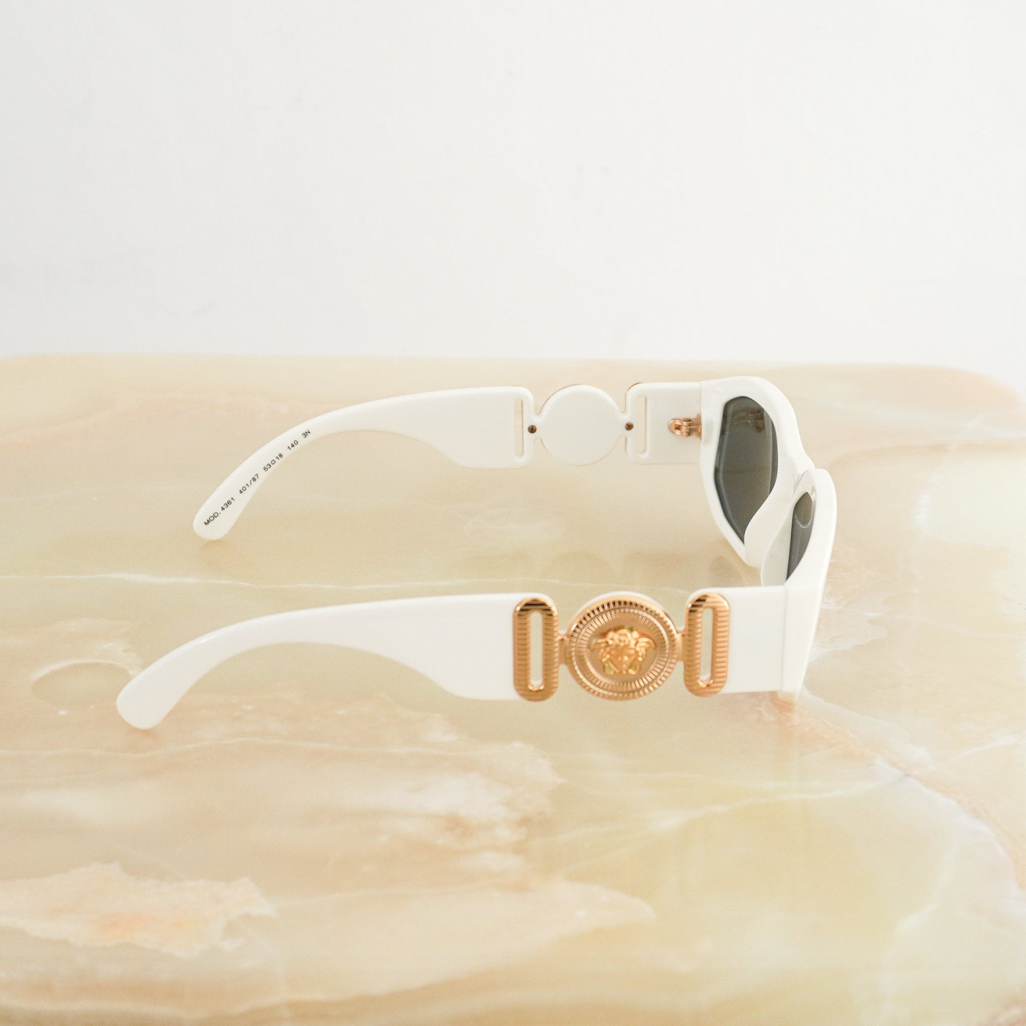 Versace VE4361 Medusa Biggie White Sunglasses (RRP £263) | Authentic Preloved FINAL SALE - Reloved Again