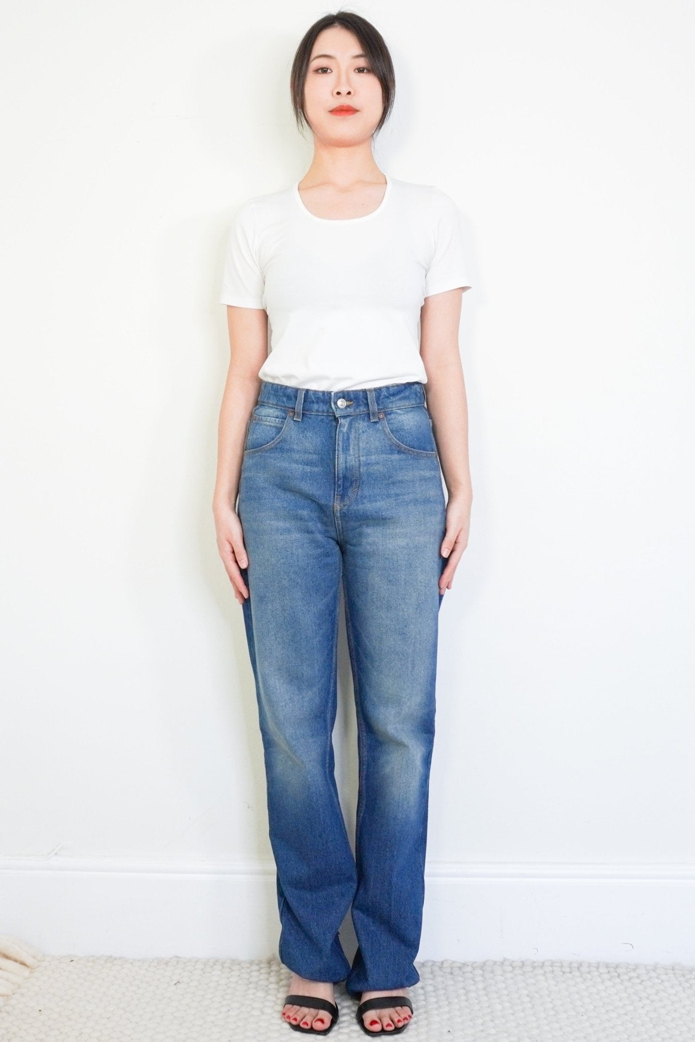 Victoria Beckham Blue Julia Slim Leg Jeans RRP £420 | Authentic Preloved - Reloved Again