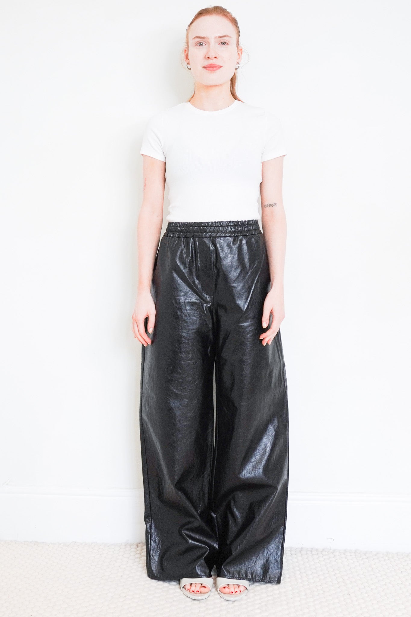 Weekend Max Mara Black Faux Leather Trouser RRP £600 | Authentic Preloved - Reloved Again