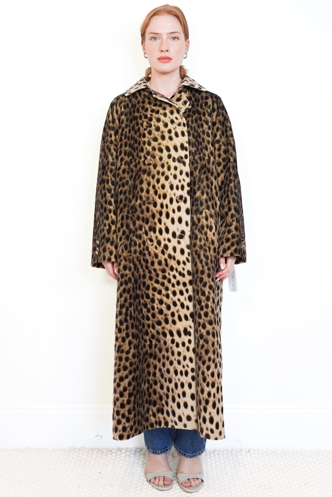Wiggy Kit Mercer Leopard Velvet Coat (RRP £1000) | Authentic Preloved - Reloved Again