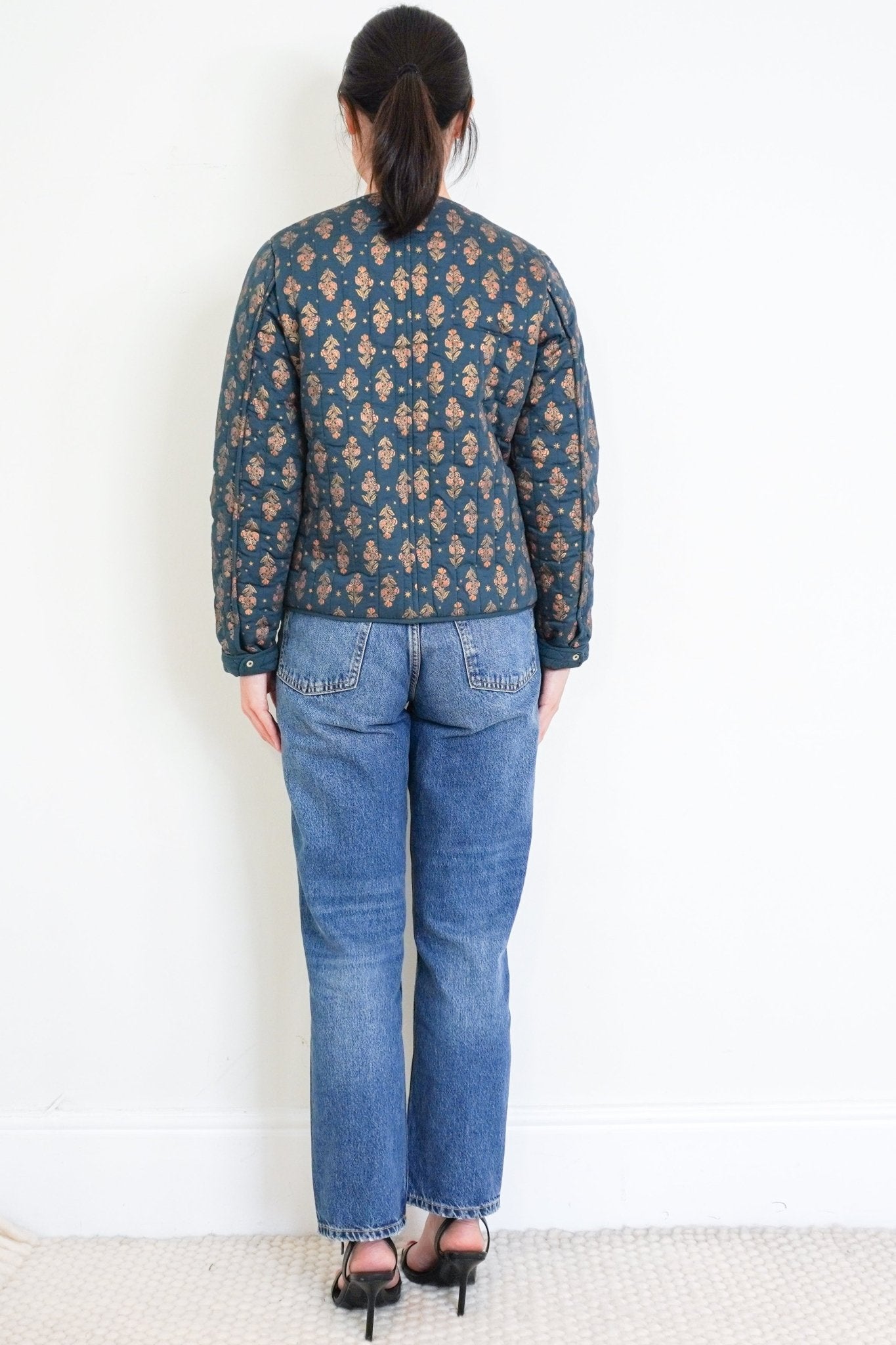 Wyse Turquoise Quilted Jacket RRP £195 | Authentic Preloved - Reloved Again