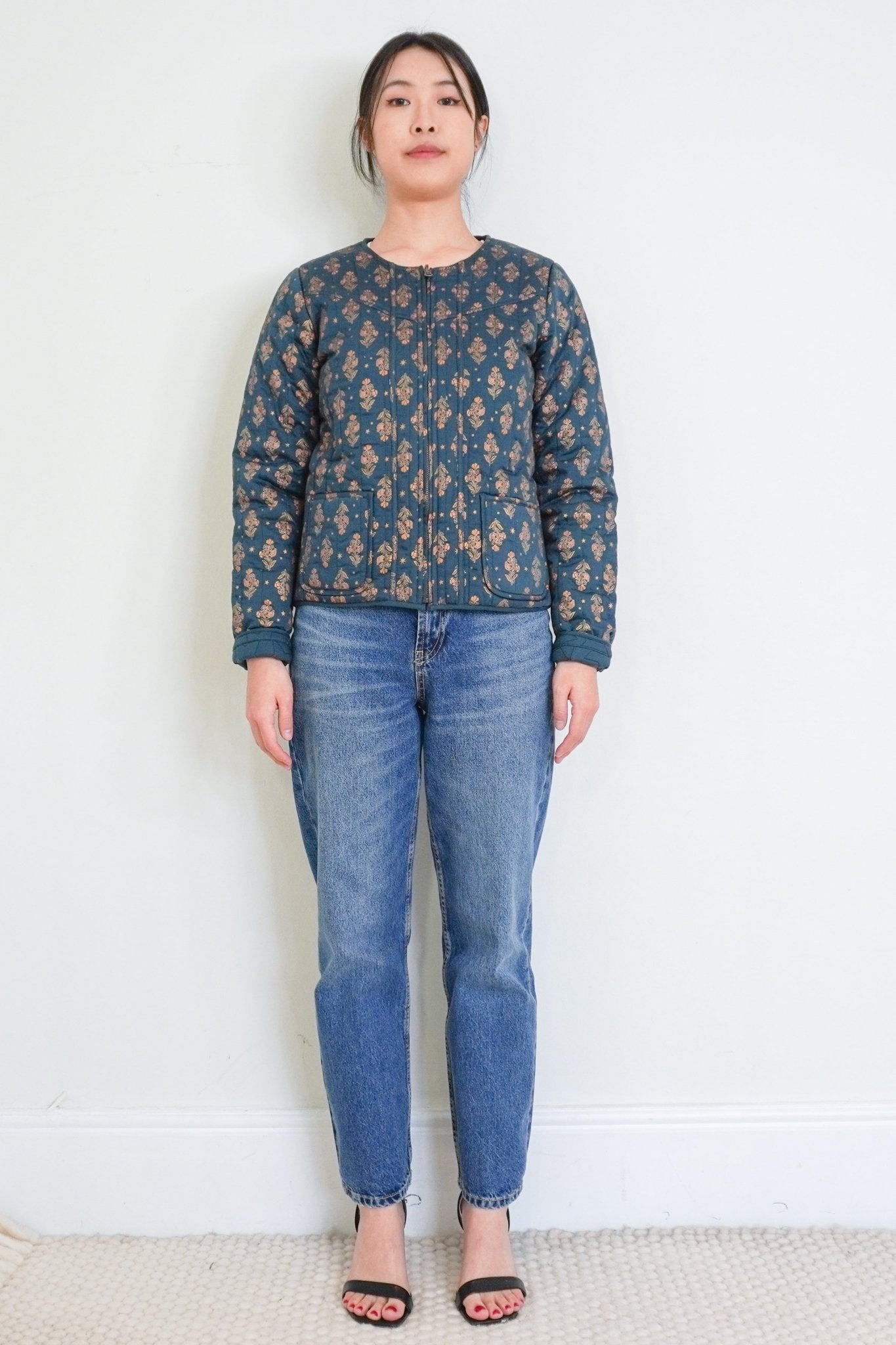 Wyse Turquoise Quilted Jacket RRP £195 | Authentic Preloved - Reloved Again