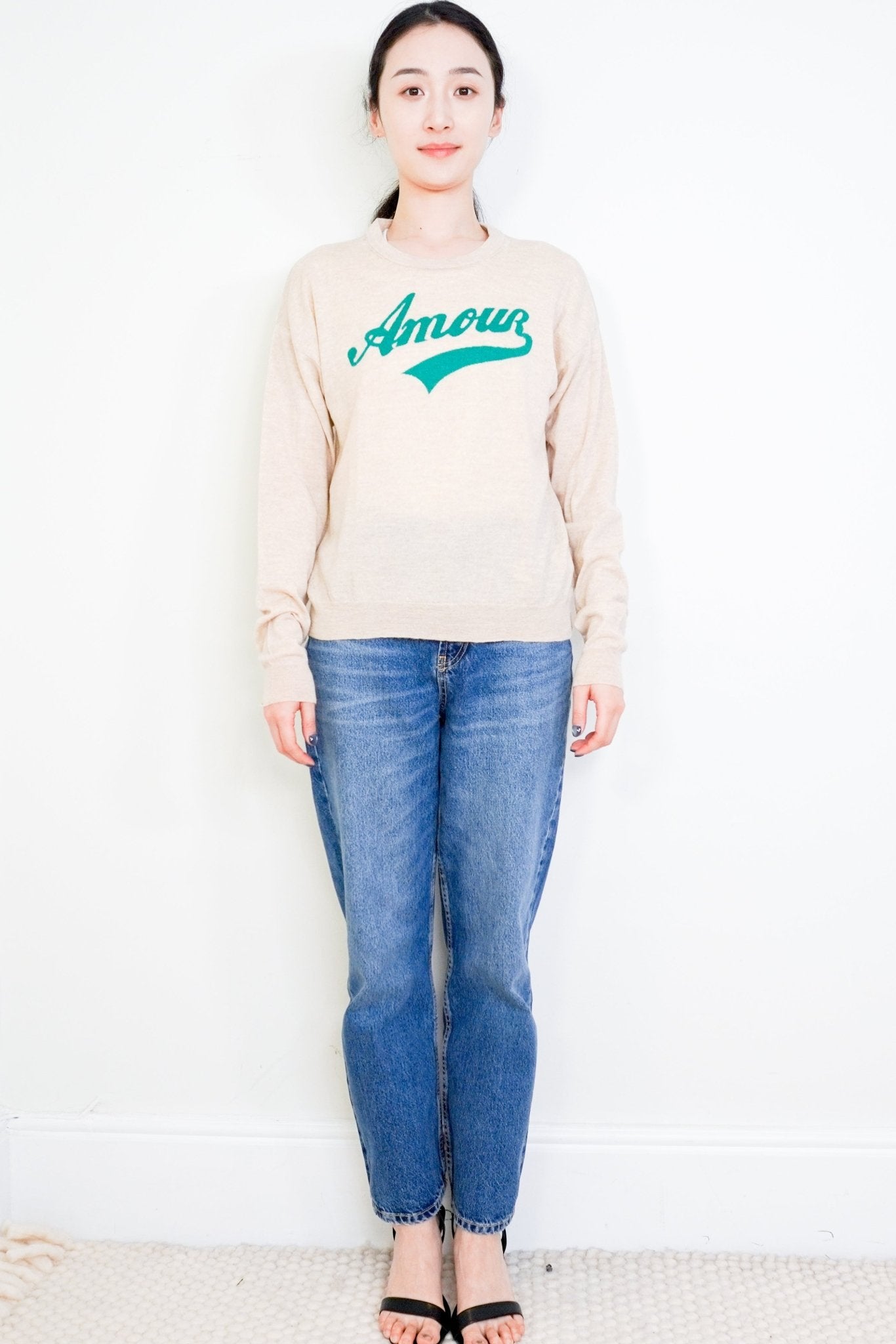 Zadig-&-Voltaire-Beige-Amour-Jumper-front-picture-Preloved Chelsea-London