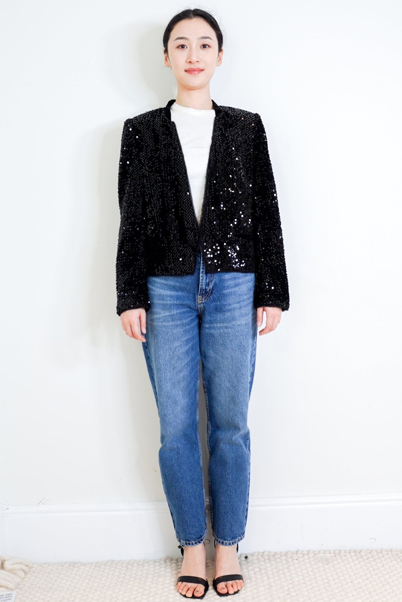 Zadig & Voltaire Black Vega Sequins Jacket RRP £735 | Authentic Preloved - Reloved Again